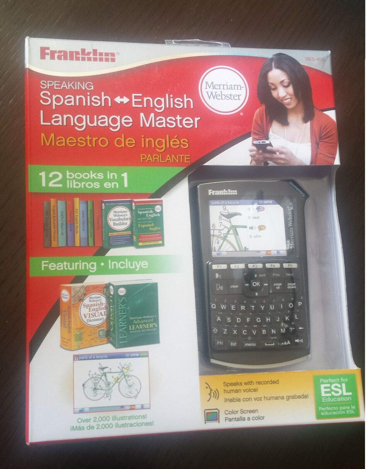 Franklin Electronics Bes 4110 Franklin Speaking Spanish English Language Master
