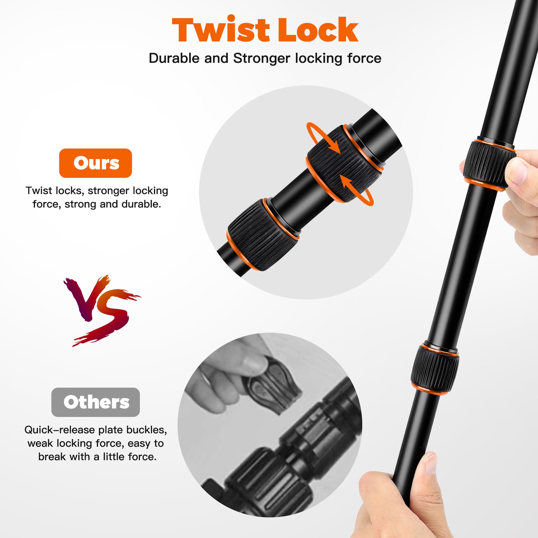 Victiv 80' Camera Tripod, Aluminum Heavy Duty Tripod Stand With 360� Ball Head, Camera Tripods & Monopods With Carry Bag, Professional Dslr Tripod For Canon Nikon Binoculars Spotting Scope Telescope