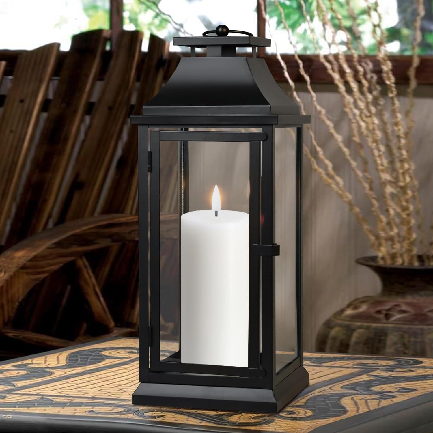 Volnyus White Flameless Candles Set Of 2 (2.2X5 Inch) Flickering Led Wax Candles Battery Operated With Remote Control Timers For