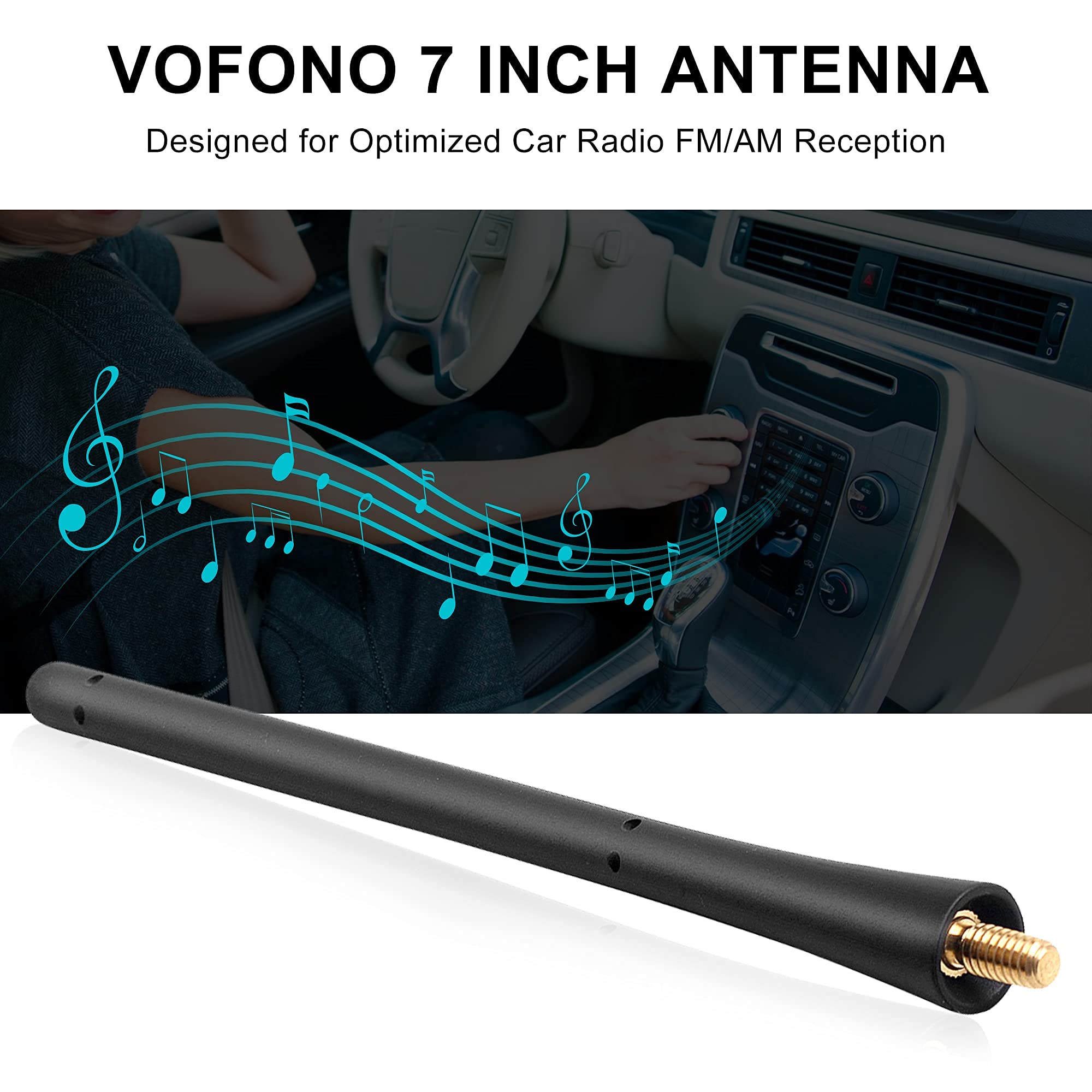 Vofono Antenna For Toyota Fj Cruiser Accessories 2007 2015, 7 Inch Short Car Am Fm Radio Toyota Fj Cruiser Antenna Replacement