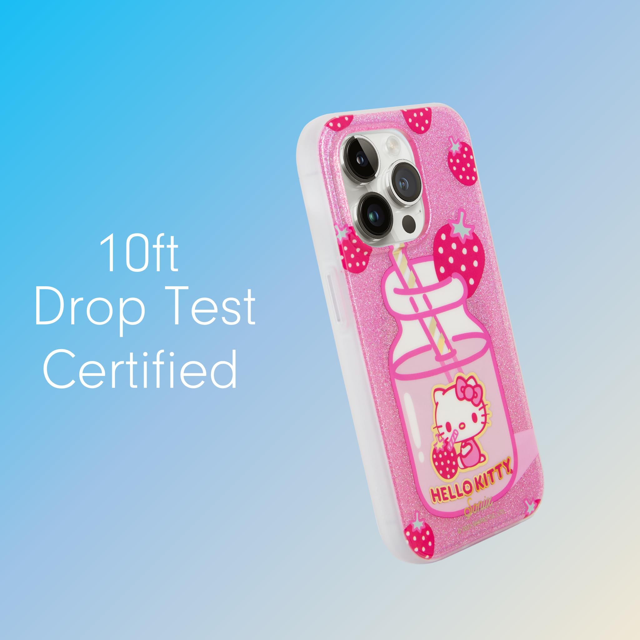 Sonix X Sanrio Case For Iphone 15 Pro | Compatible With Magsafe | 10Ft Drop Tested | Hello Kitty Strawberry Milk