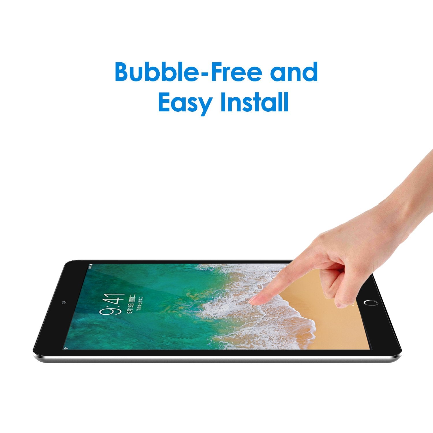 Jetech Screen Protector For Ipad Pro 12.9 Inch (2015/2017 Model, 1St/2Nd Generation), Tempered Glass Film