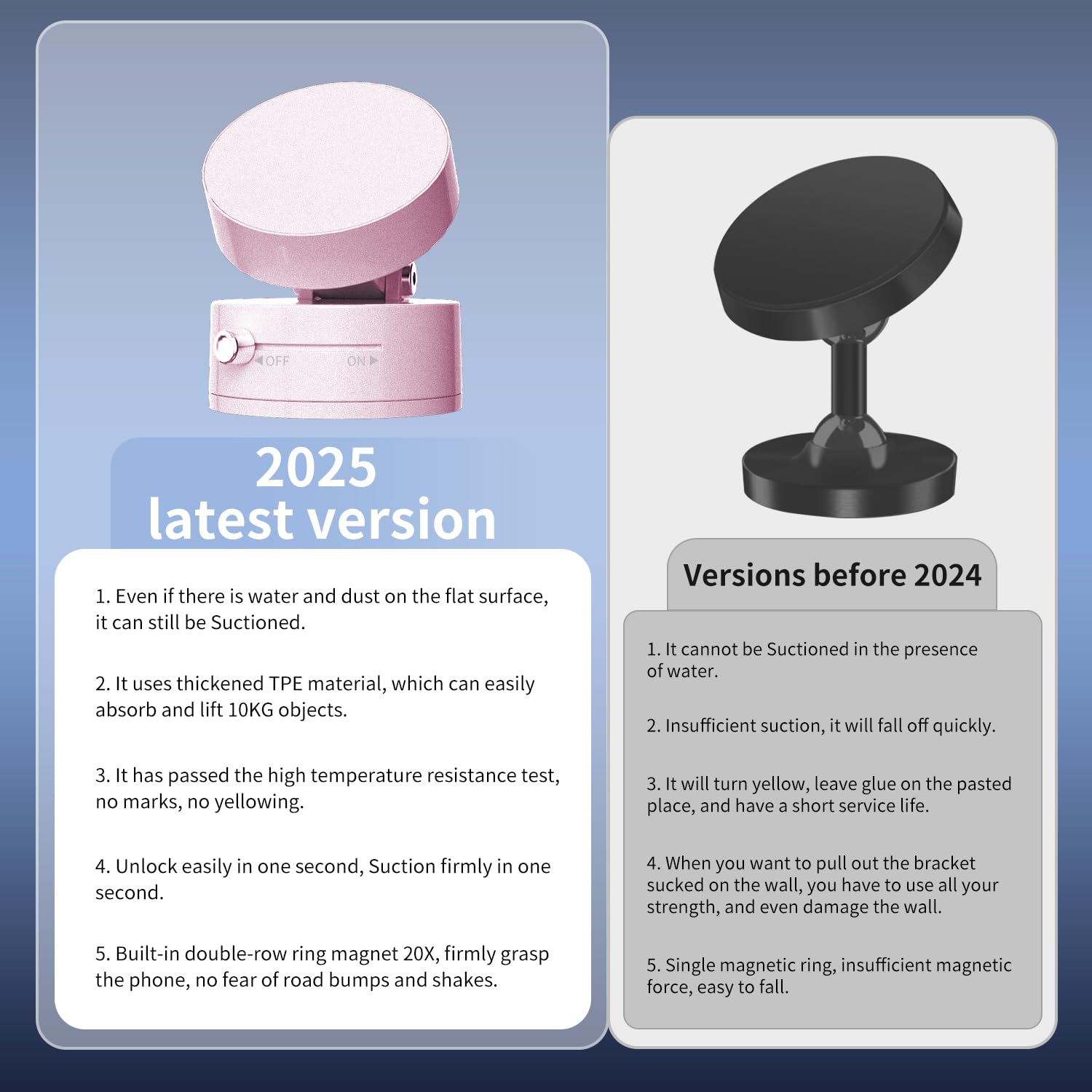 Magnetic Phone Holder For Car Mount,Vacuum Magnetic Suction Car Accessories For Women Men Iphone 16 Pro Max 15 14 13 12 Plus Sam