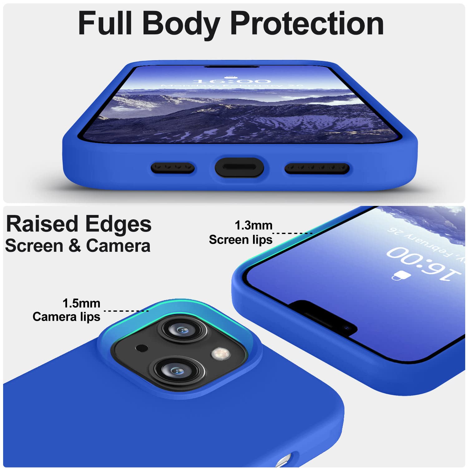 Vooii Compatible With Iphone 14 Case, [Anti Scratch Microfiber Lining] [Soft Touch Premium Liquid Silicone], Ultra Slim Shockpro