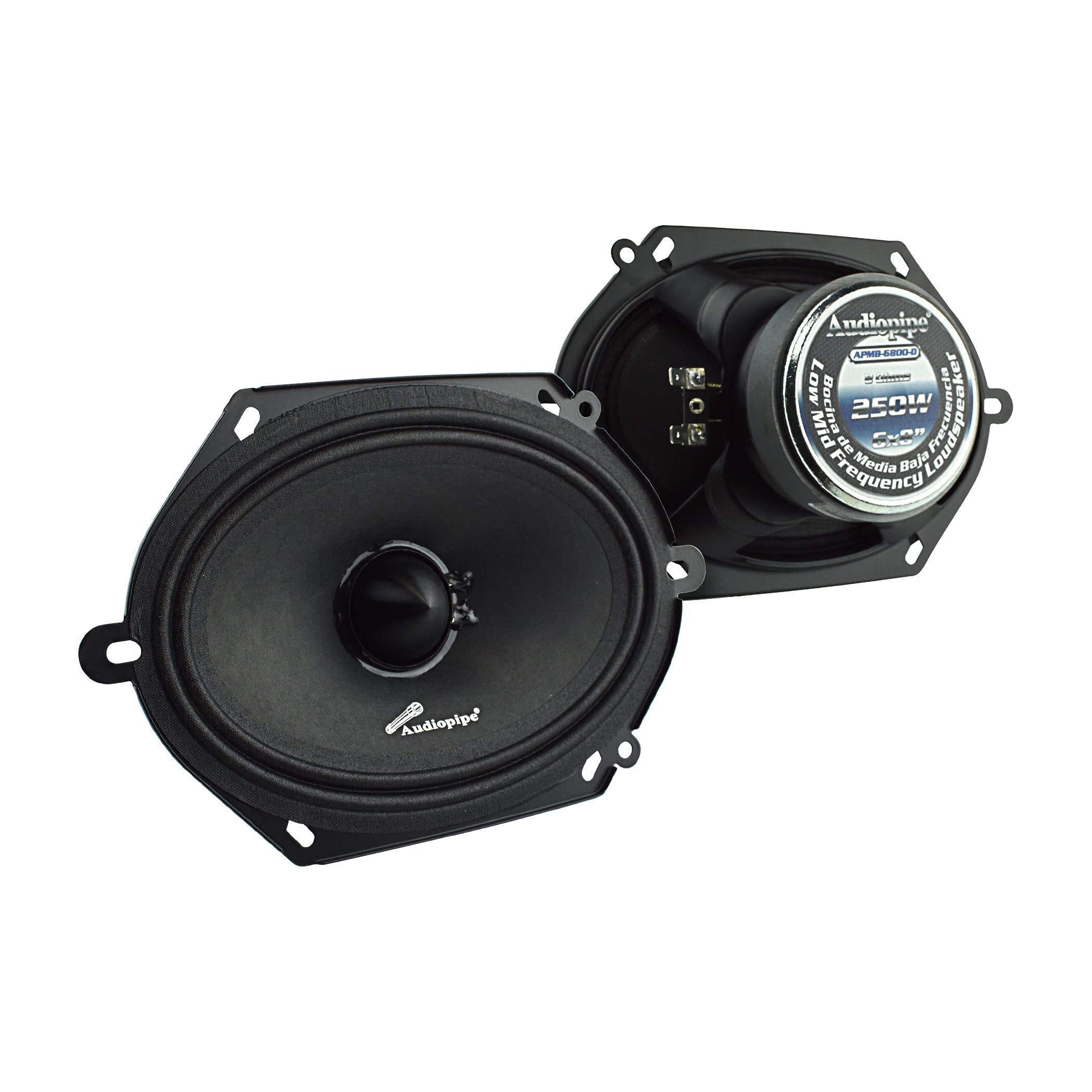 Audiopipe 6X8 Low Mid Frequency Speaker 125W Rms/250W Max 8 Ohm