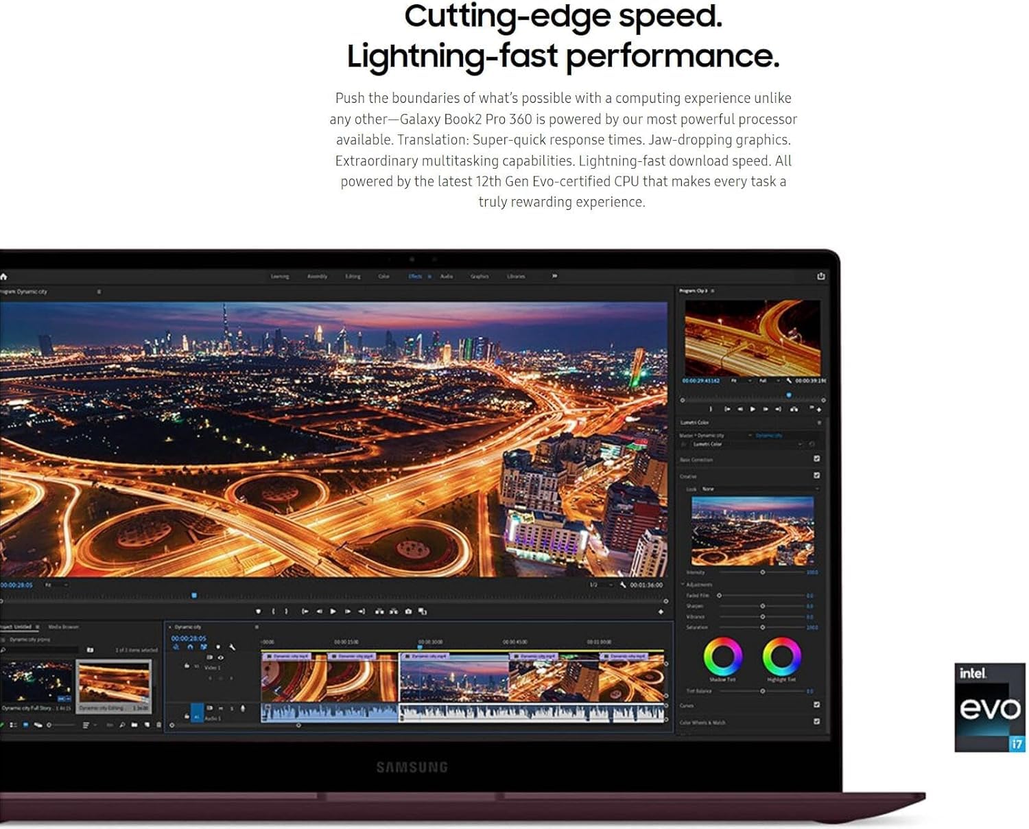 Samsung Galaxy Book2 Pro 360 2-In-1 Business Laptop, Silver