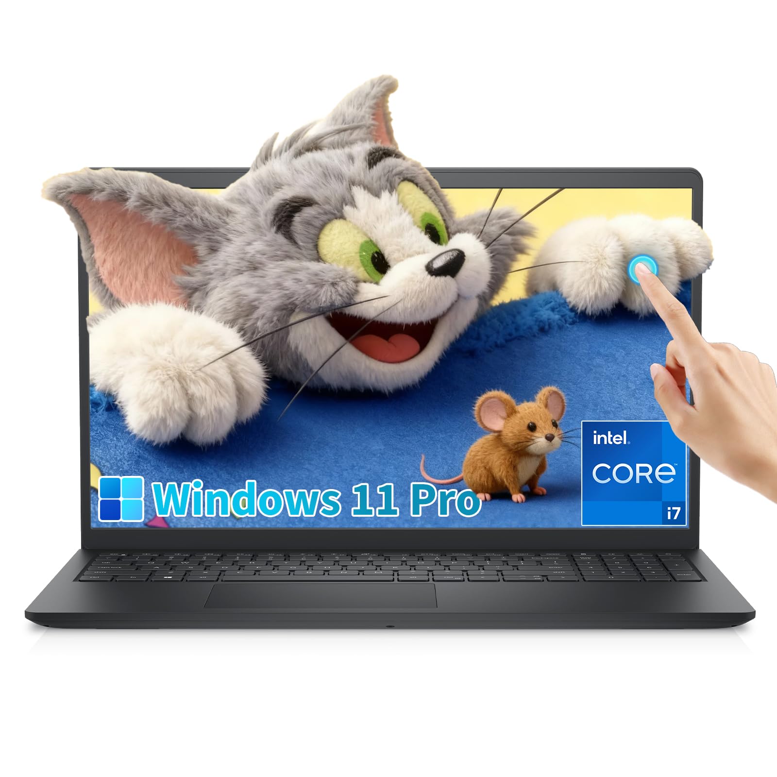 Dell 15 Laptop DC15250 Touchscreen for Business & Student, Intel Core i7-1355U(Up to 5.0GHz), 15.6 Touch Screen FHD Display, 64G