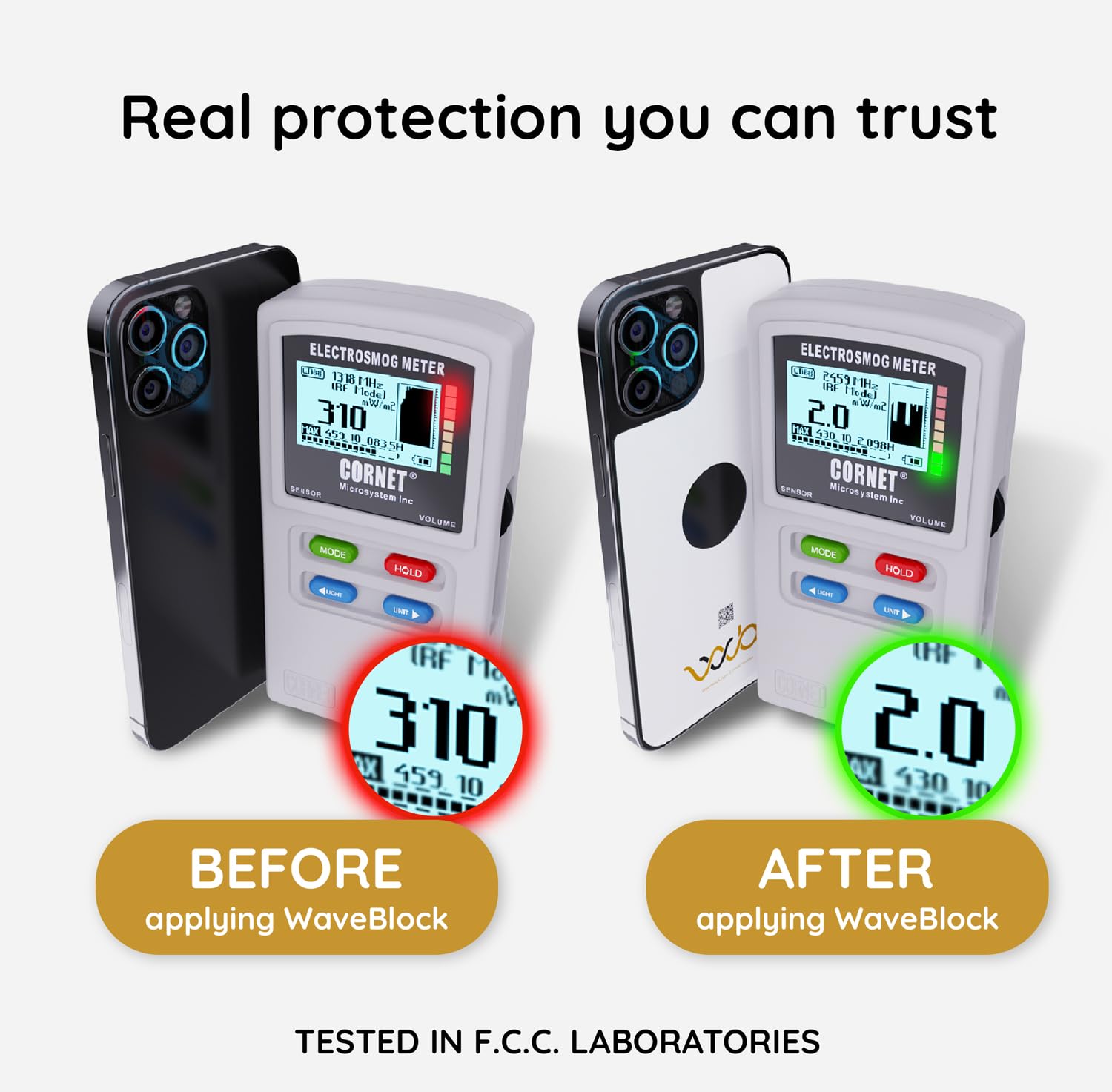 Waveblock Emf Blocker For Cell Phone   Made For Iphone 12 Pro Max / 13 Pro Max   The Only Patented Real Scientifically Backed La