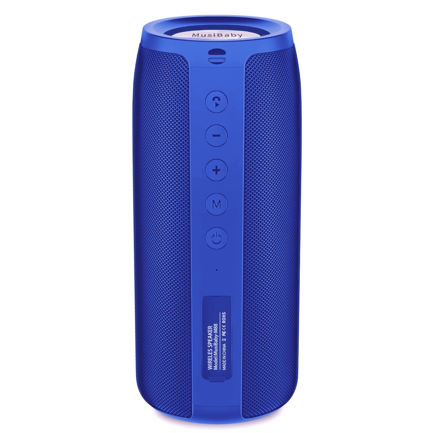 Bluetooth Speaker,Musibaby M88 Speaker,Speakers Bluetooth Wireless,Dual Pairing, Bluetooth 5.0,Loud Stereo Sound,Booming Bass,30H Playtime For Home& Outdoor Party,Beach,Portable Speaker,Gifts(Blue)