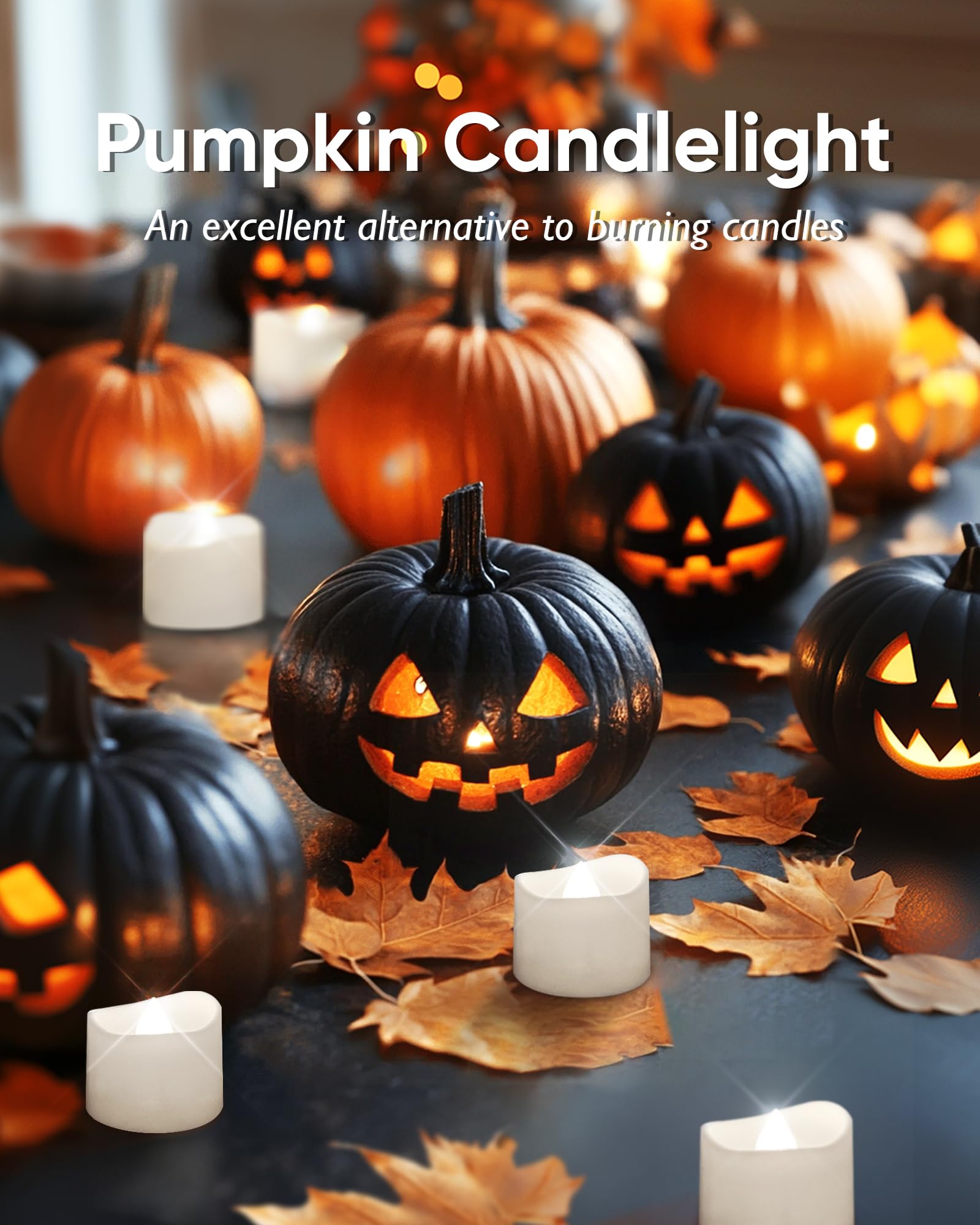 Homemory 12Pcs Remote Candles, Timer Candles, 400+Hours Flickering Flameless Battery Operated Led Tea Lights Candles Votive Cand