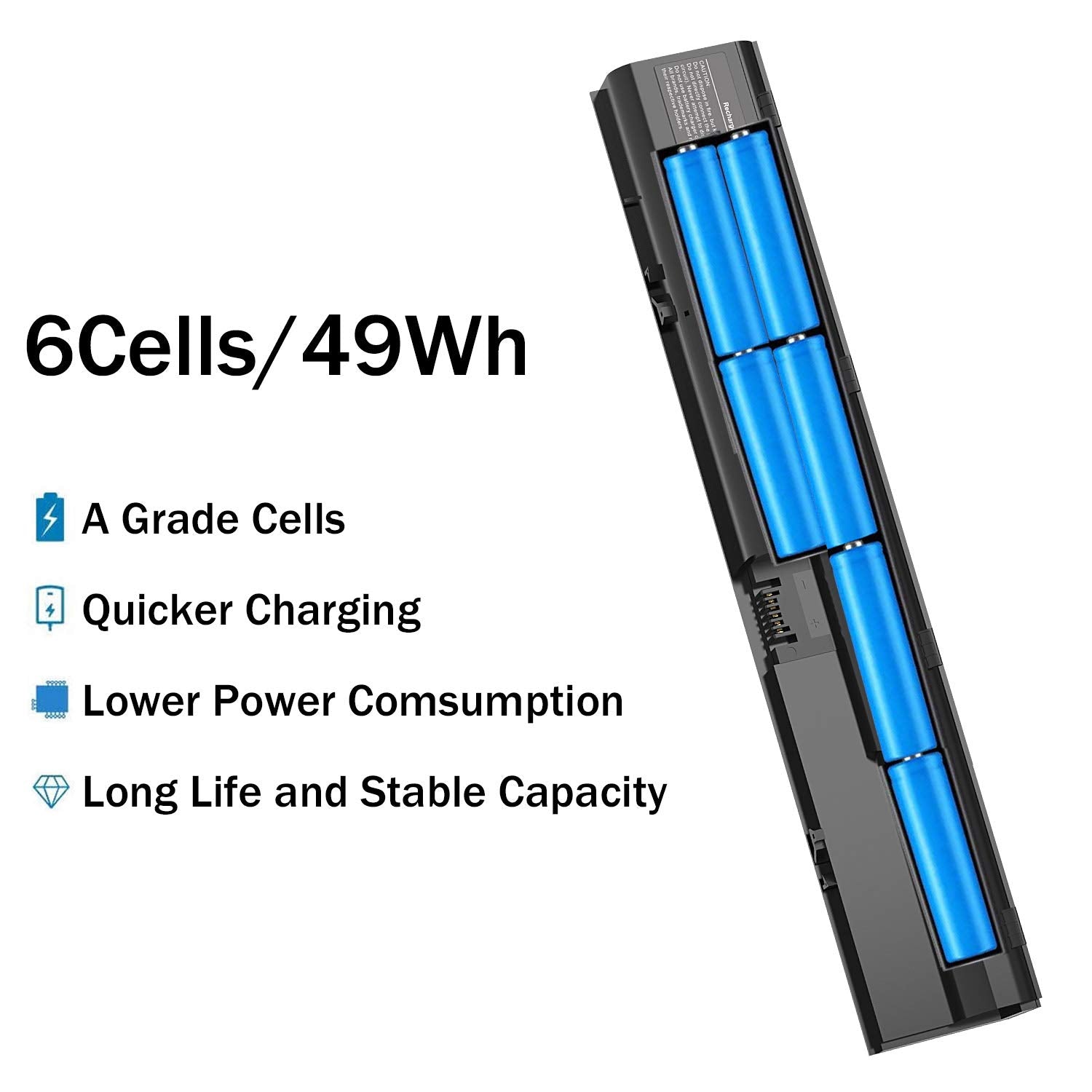 Taupo Laptop Battery Replacement For Compatible Hp Probook 4540S 4440S 4530S 4535S 4545S 4430S 4431S 4435S 4330S Series, Fits P/
