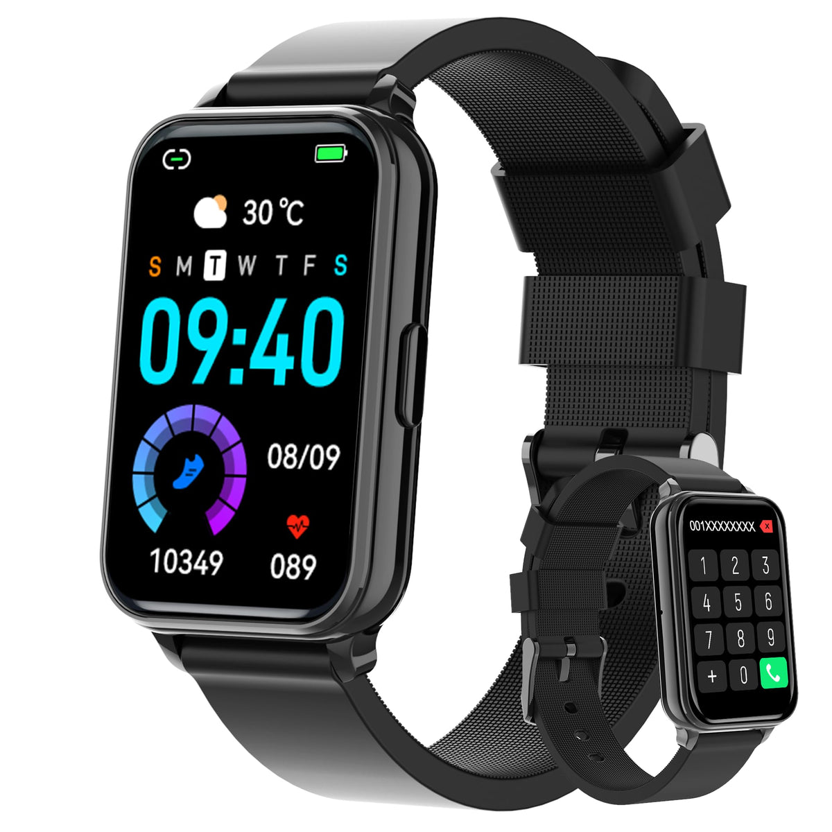 Virozis Fitness Tracker Smart Watch Make/Answer Calls For Women Men With Heart Rate Blood Oxygen Sleep Monitor Sports Modes Step