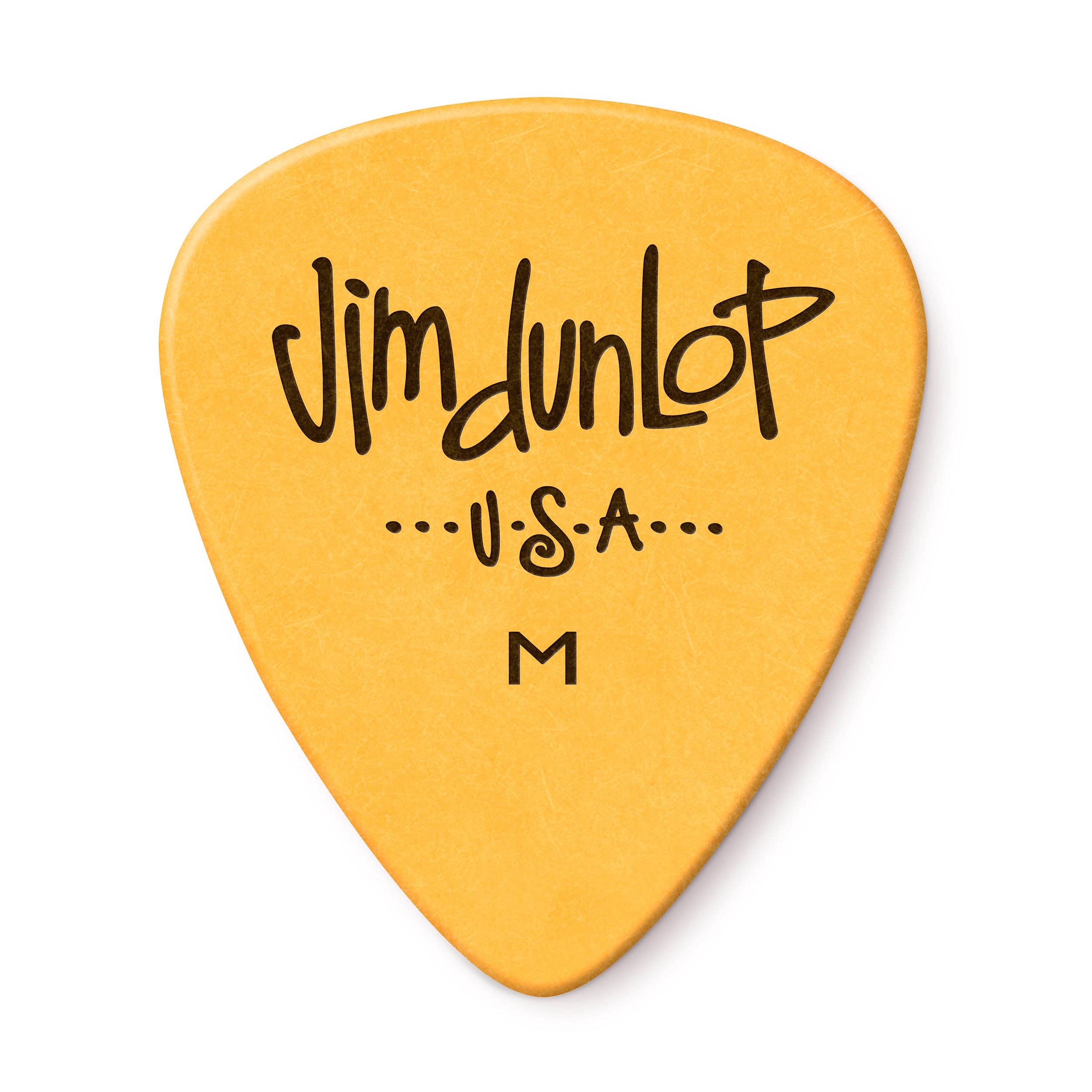 Jim Dunlop 479Rm Poly Picks, Yellow, Medium, 72/Bag