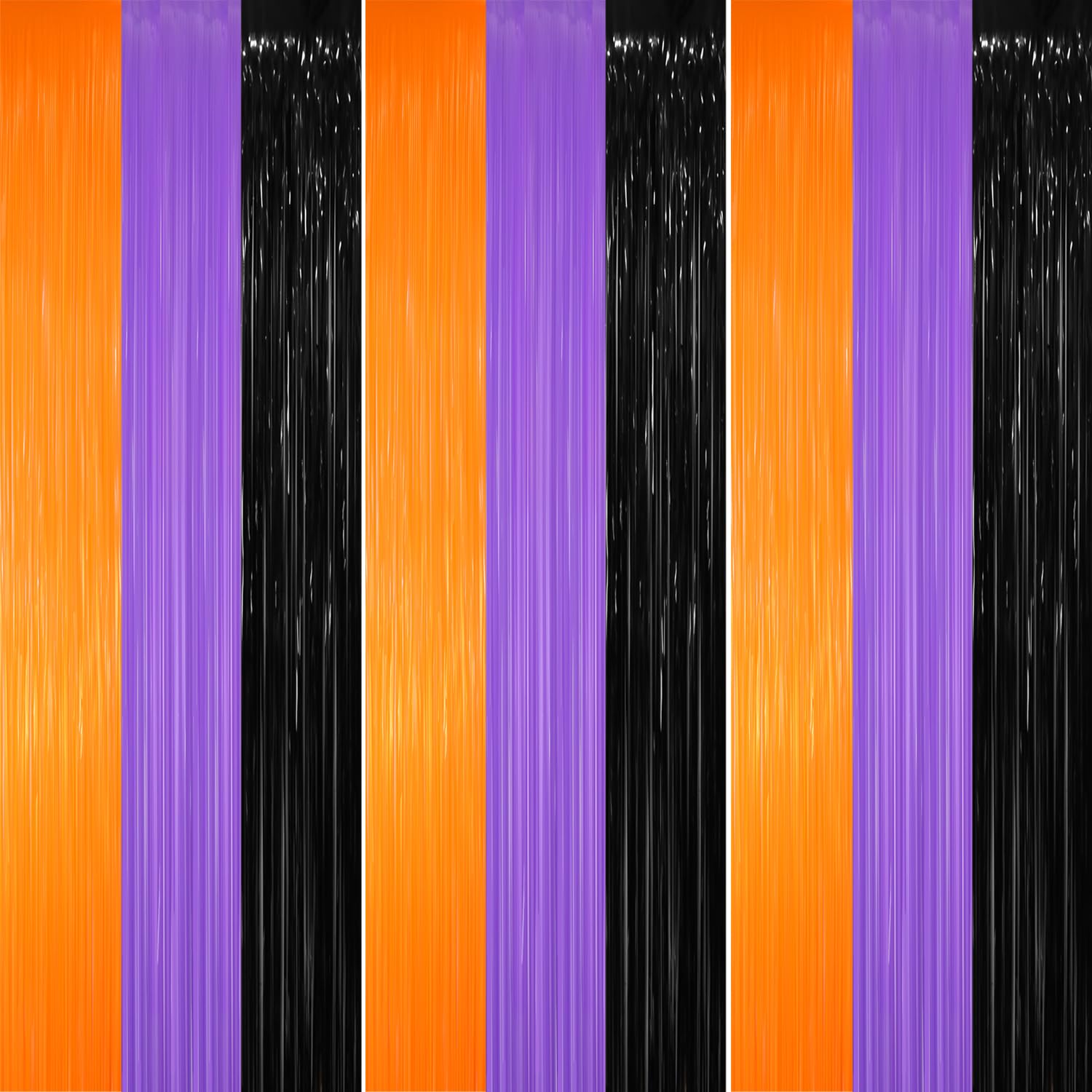 Goer 3.2 Ft X 8.2 Ft Metallic Tinsel Foil Fringe Party Backdrop For Halloween Birthday Graduation New Year'S Party Decorations(3