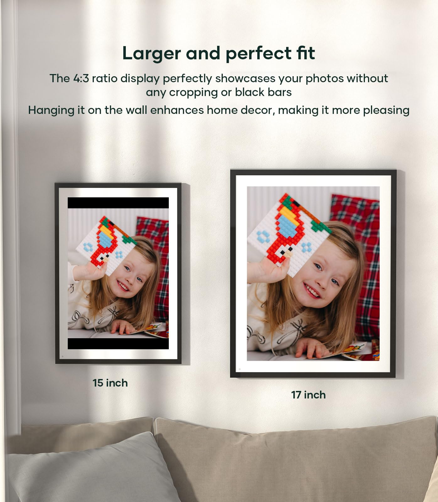 Cozyla Digital Picture Frame Large 17 Inch Digital Photo Frame Share Pictures Via Email Google Photos Web Browser App Electronic