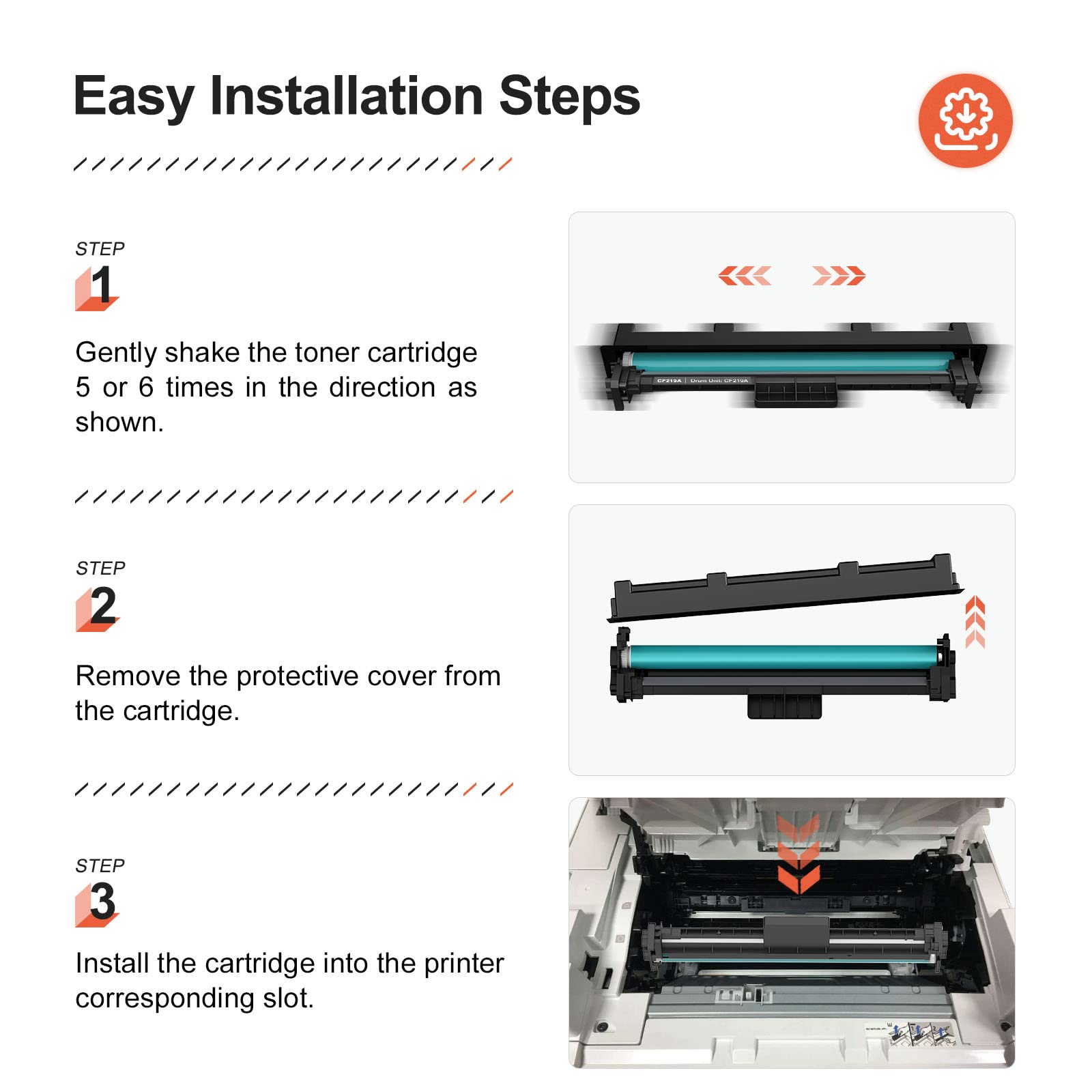 V4Ink 1Pk Compatible 19A Drum Replacement For Hp 19A Cf219A Drum Unit For Use In Hp Pro Mfp M130Fw M130Nw M130Fn M130A M102W M10