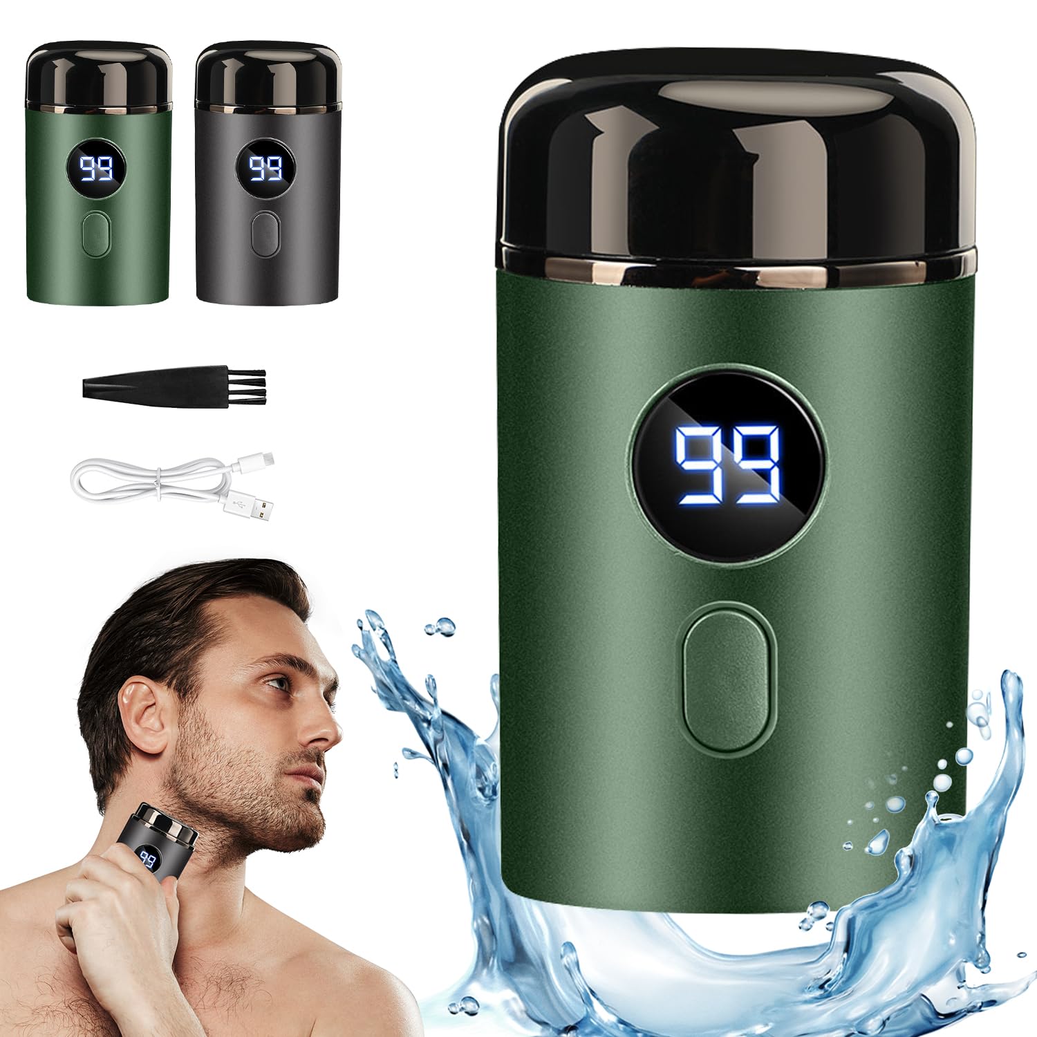 Mini Portable Electric Shaver   Mini Shaver, Skyworth Mini Shaver, Usb Rechargeable & Waterproof Mini Electric Shaver For Men  