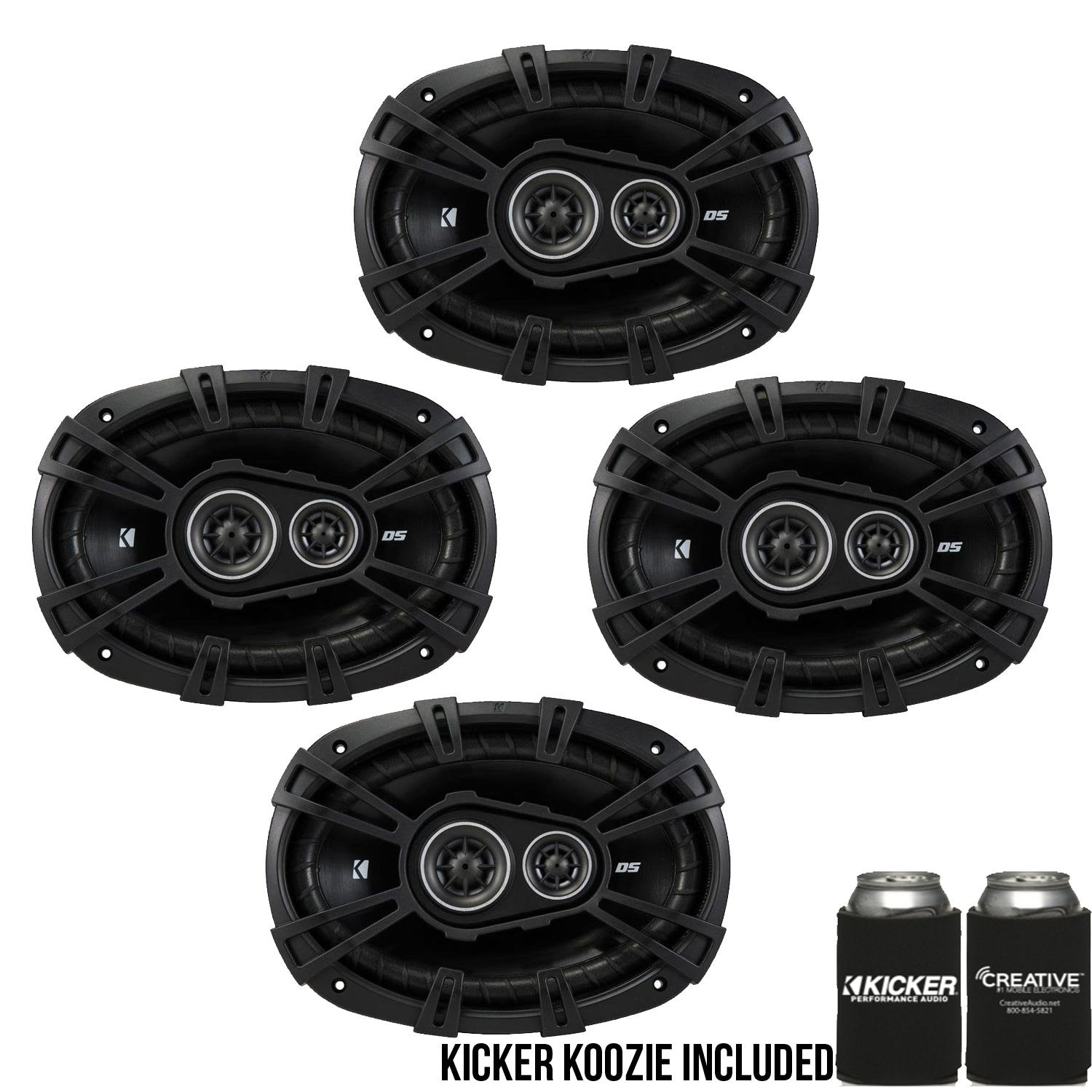 Kicker Dsc6930 6X9 Inch (160X230Mm) 3 Way Speakers, 4 Ohm Bundle