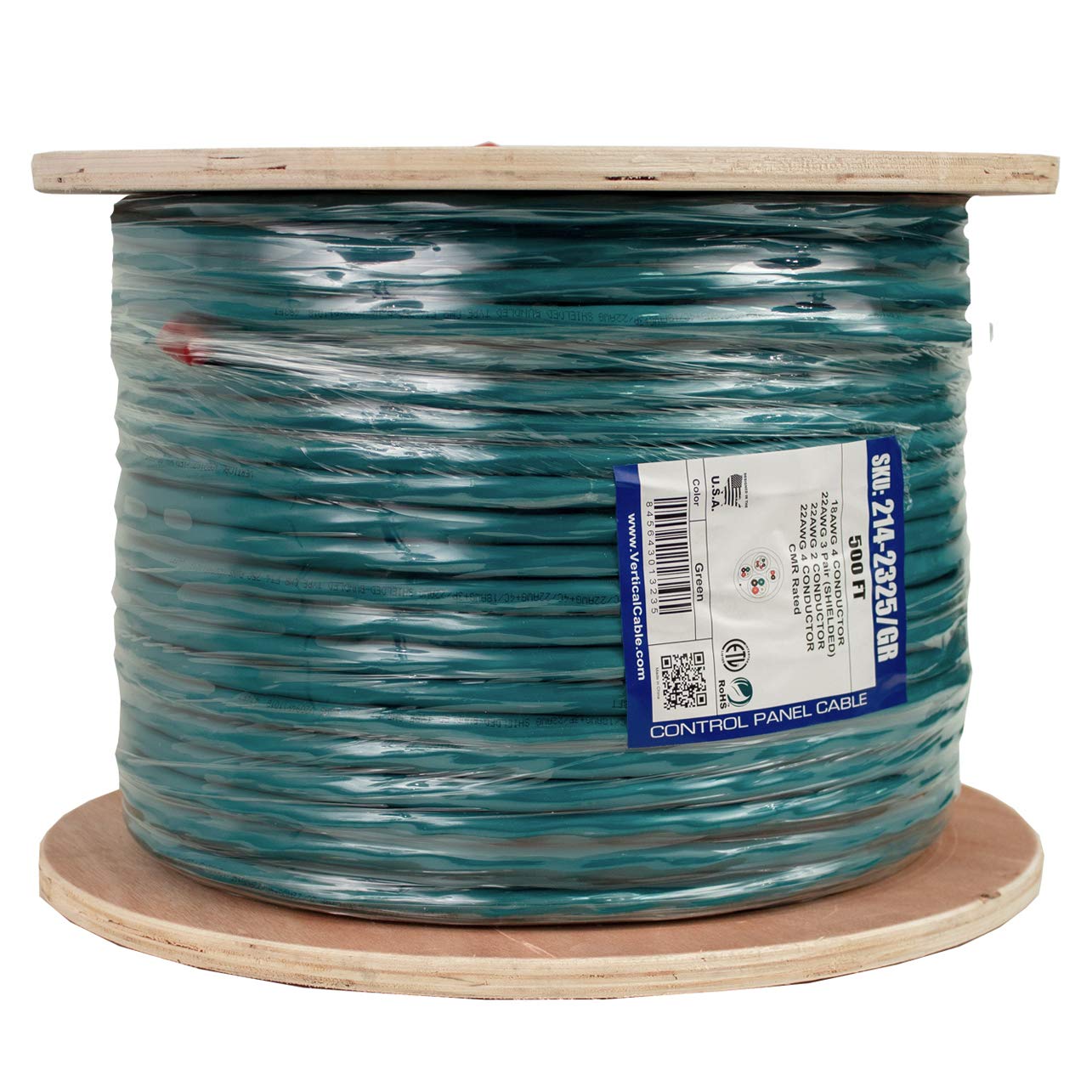 Vertical Cable Access Control Cable Riser: 22Awg/3 Pair Shielded + 18Awg/4 Conductor + 22Awg/4 Conductor + 22Awg/2 Conductor, St