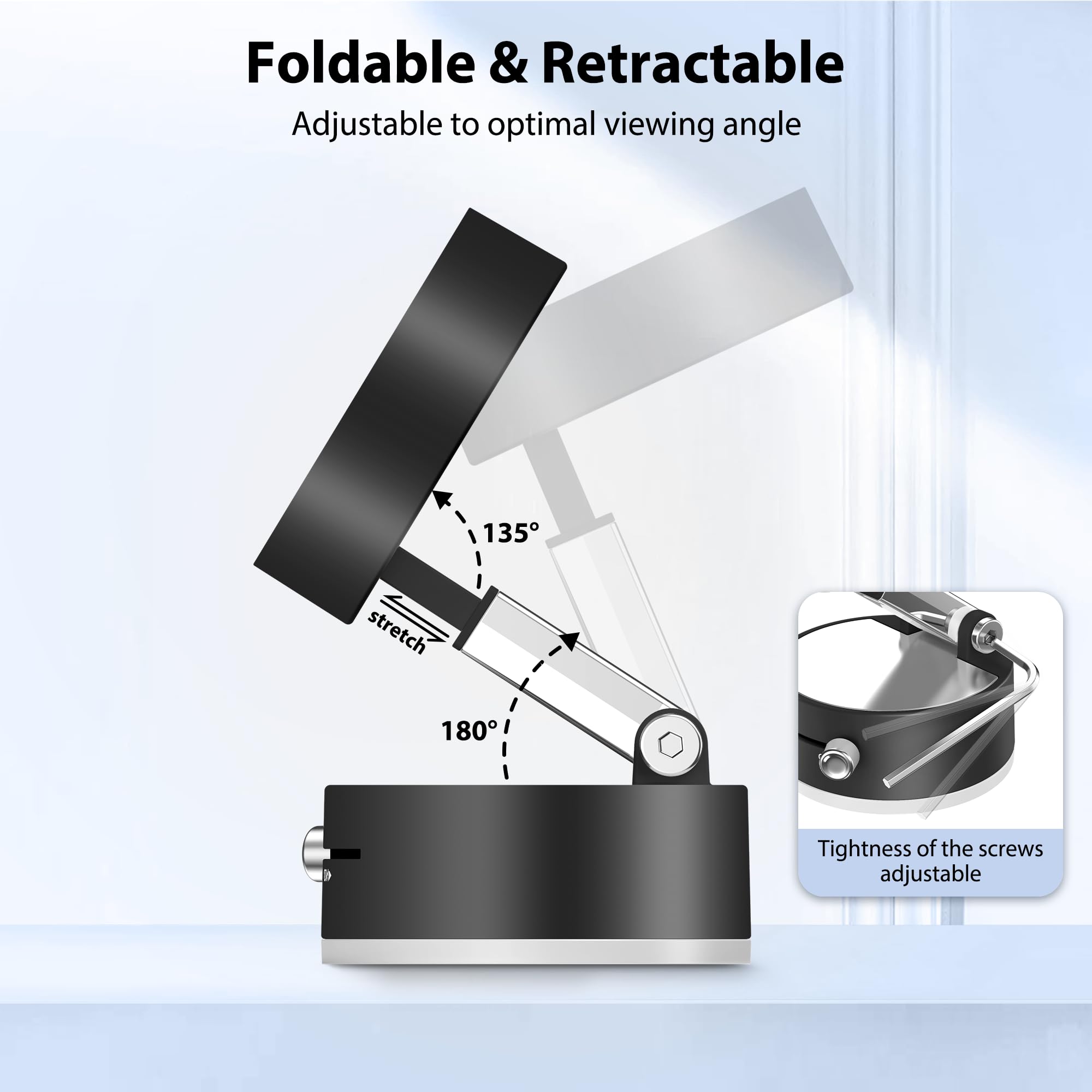 Creadream Vacuum Magnetic Suction Phone Holder, Foldable Suction Phone Mount, Magnetic Suction Cup Phone Holder For Iphone 16/15