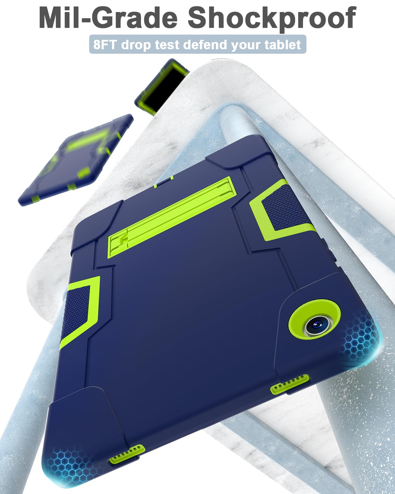 Wesorol Galaxy Tab A9 Plus Case,Samsung Galaxy Tab A9+ Case With Built In Screen Protector Kickstand Samsung Tablet A9 Plus Case