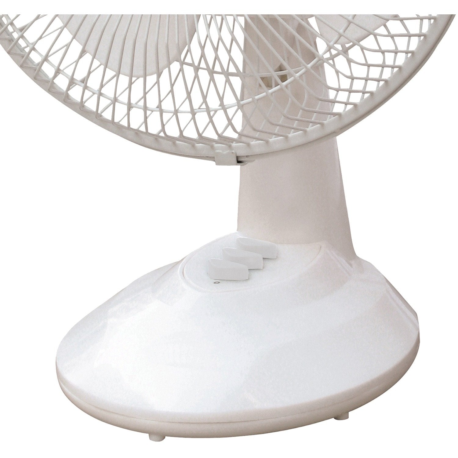 Brentwood Kool Zone F9Dw 9'' Oscillating Desk Fan, One Size, White