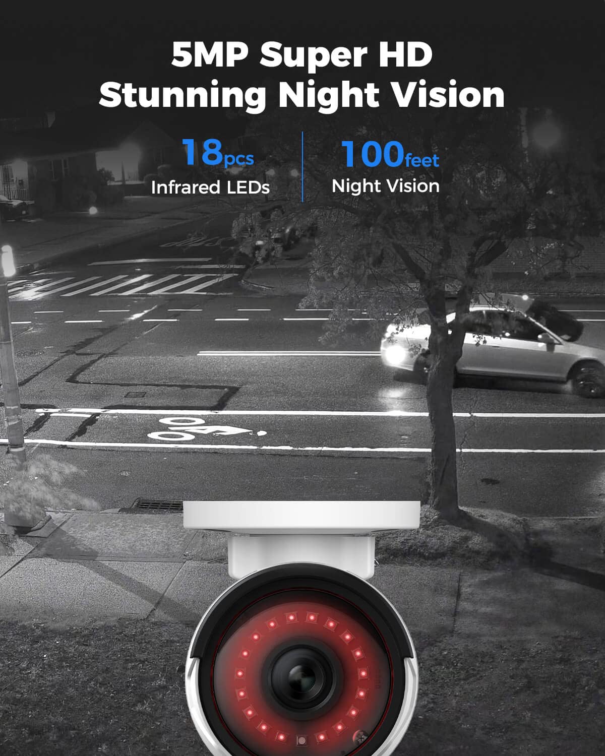 Reolink 8Ch 5Mp Security Camera System, 4Pcs Wired Poe Cameras For Home Security Outdoors, Smart Person/Pet/Vehicle Detection, 4K 8Ch Nvr With 2Tb Hdd For 24 7 Recording, Rlk8 410B4 5Mp White