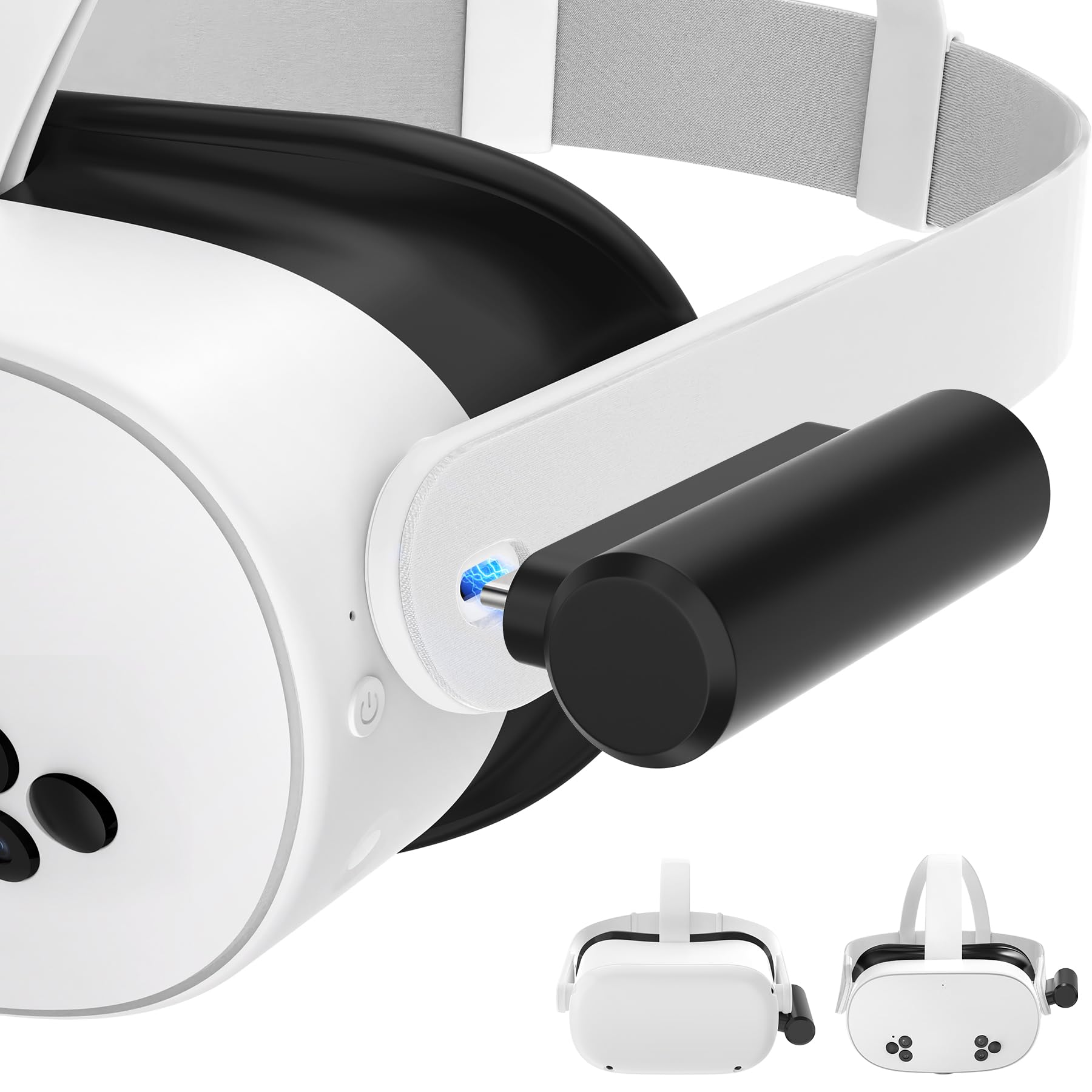 Yrxvw Battery Pack Compatible With Meta Quest 3S/Oculus Quest 2 Accessories,Portable Fast Charger Vr Battery Pack, Light Weight