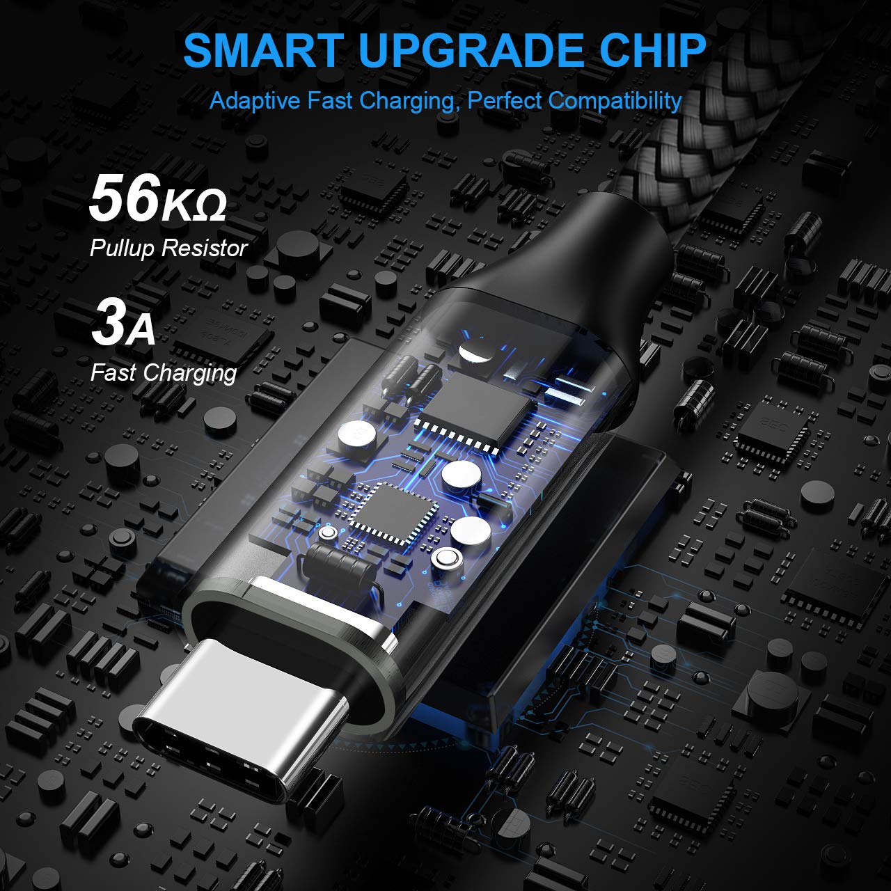 Etguuds Long Usb C Cable 10Ft Fast Charging, 2 Pack Nylon Braided Usb A To Type C Charger Cable Compatible With Samsung Galaxy Note 20/10/10+/9/8, S10 S10E, S20 S9 S8 Plus, A10E A20 A30 A40 A50 A70