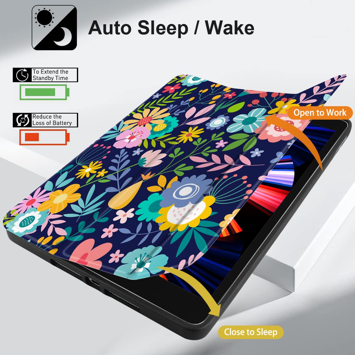 Dongke Case Compatible With Ipad 10.2 Inch 2021 2020 2019 Ipad 9Th/8Th/7Th Generation With Pencil Holder, Slim Stand Protective