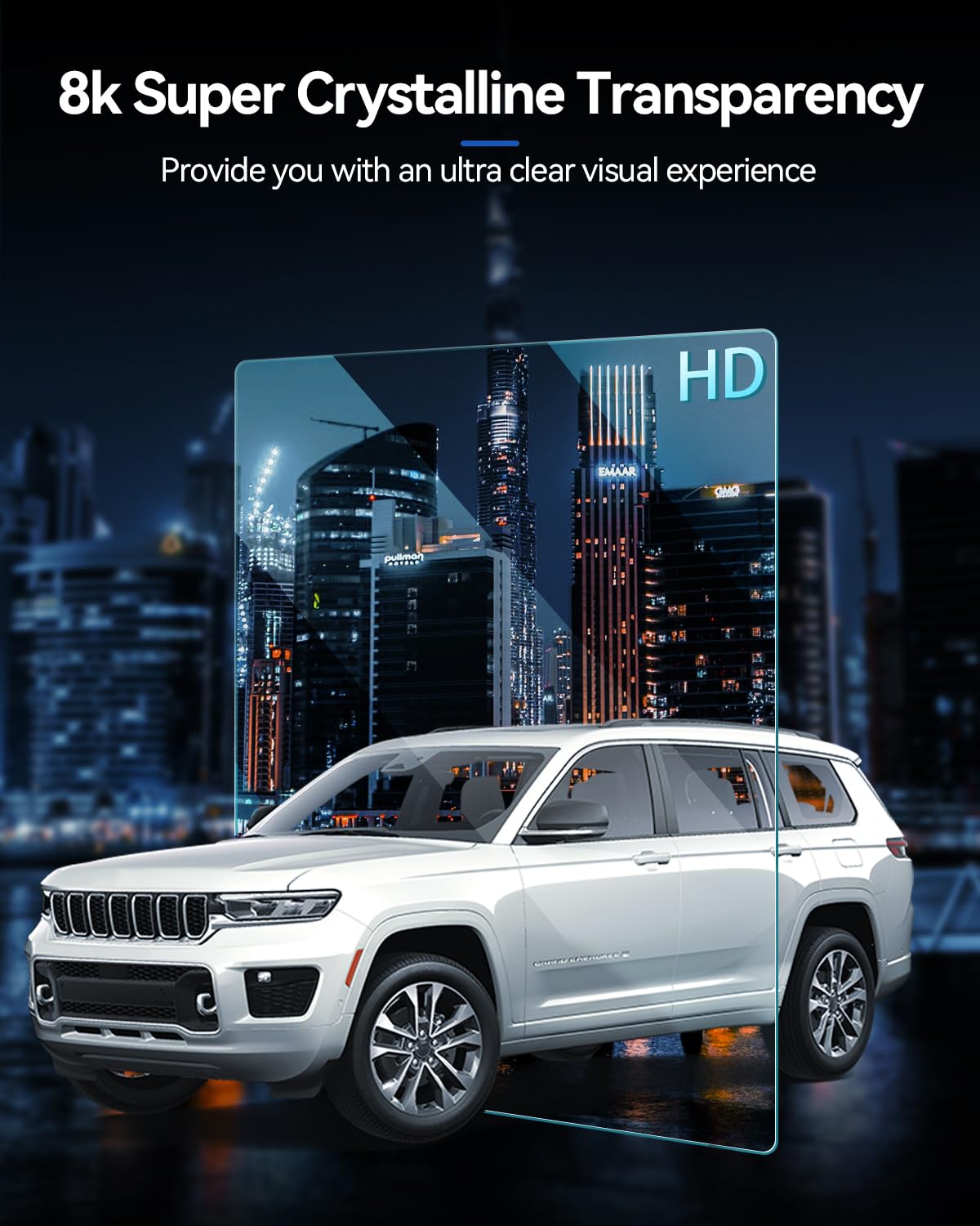 Lantu Car Screen Protector For 2023 2024 Grand Cherokee L 4Xe, Limited, Overland Accessories Navigation Touchscreen Protector Fi