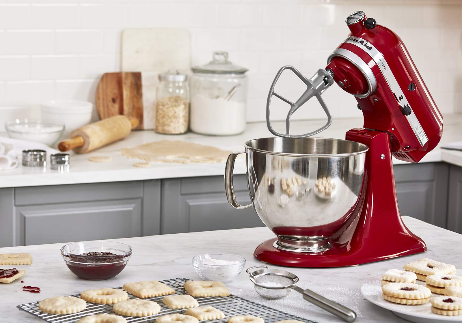 Kitchenaid K5Thbs Subtle Silver Coated Flat Beater For Kitchenaid 4.5 And 5 Quart Tilt Head Stand Mixers