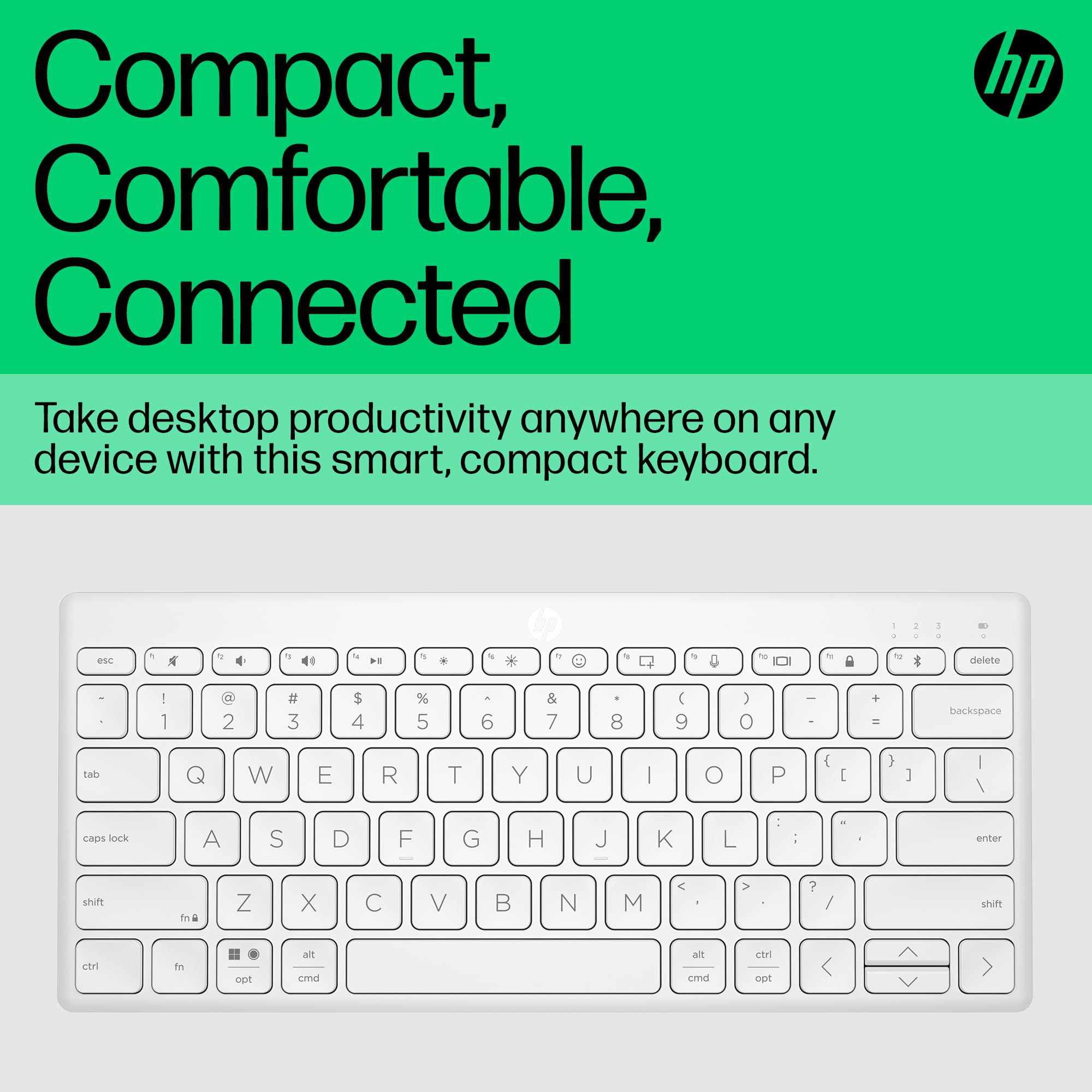 Hp 350 Bt Multi-Device Keyboard White