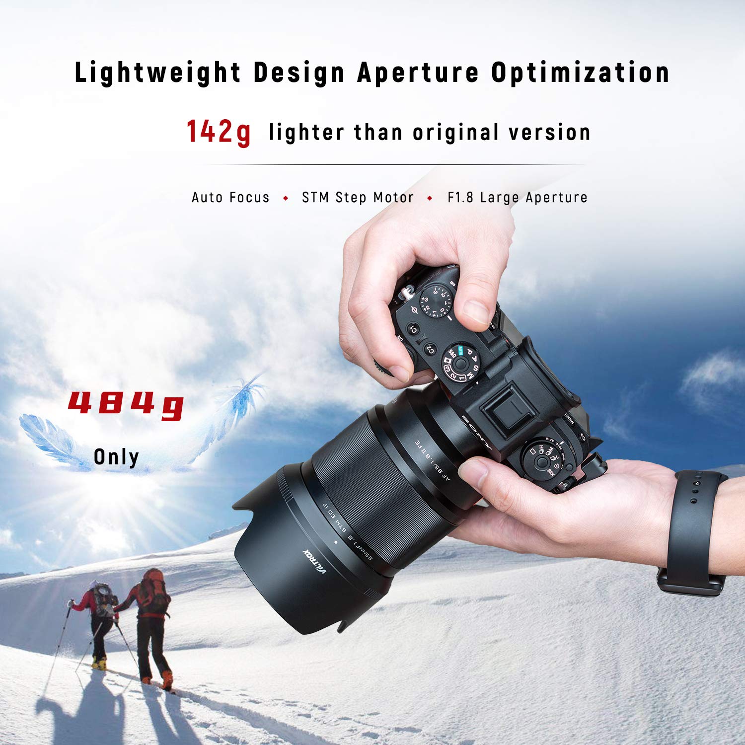 Viltrox 85Mm F1.8 Mark Ii Auto Focus Full Frame Lens For Sony E Mount, Stm Large Aperture Medium Telephoto Portrait Fixed Focus