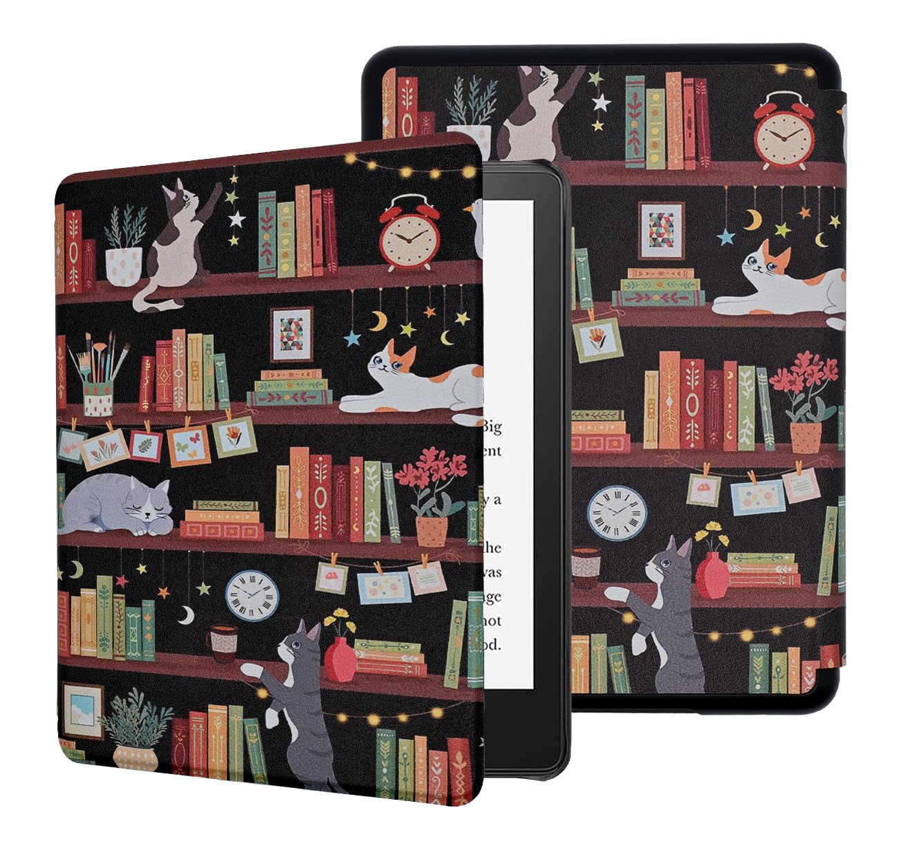 Case For 6.8'' Kindle Paperwhite (11Th Generation 2021) And Kindle Paperwhite Signature Edition, Book Lover Lightweight Pu Leath