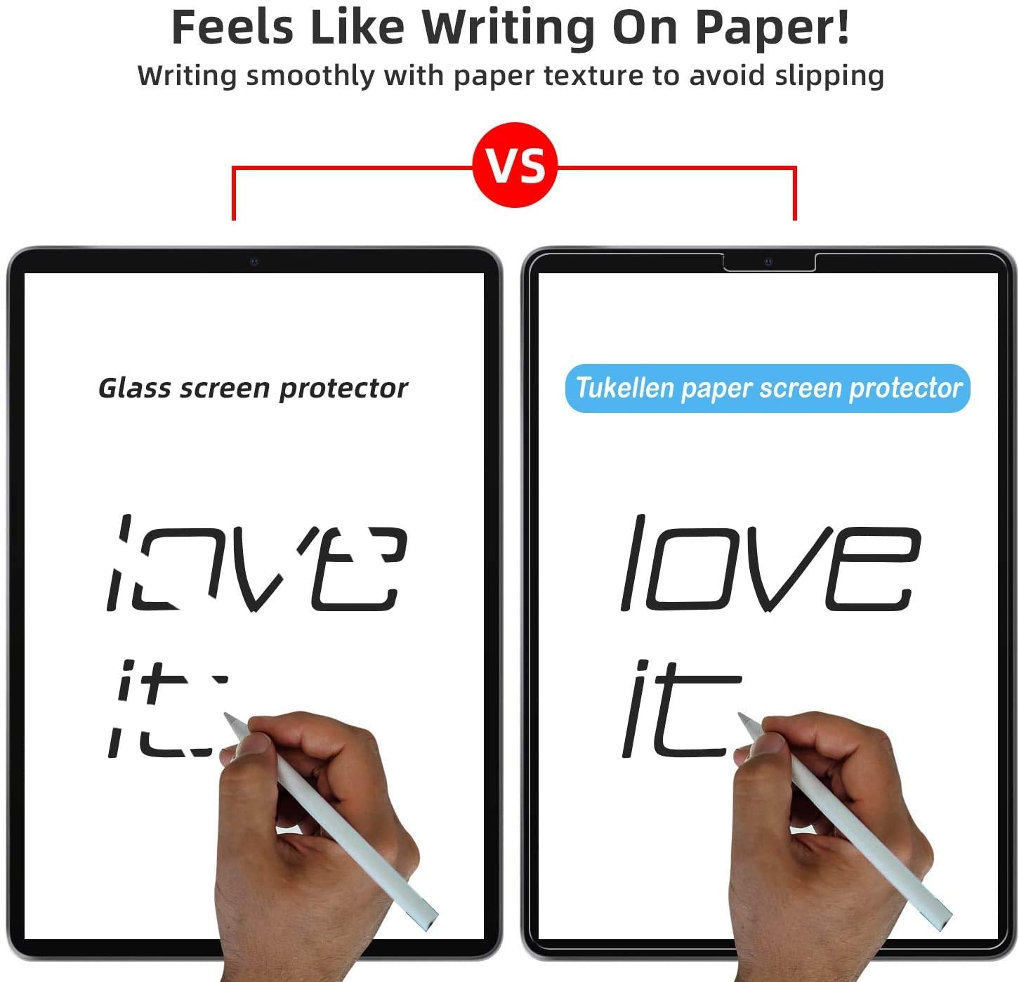 Tukellen Paper Screen Protector For Ipad Air 6Th 11 Inch (2024) Drawing Writing Feels Like On Paper,Anti Glare Scratch Resistant