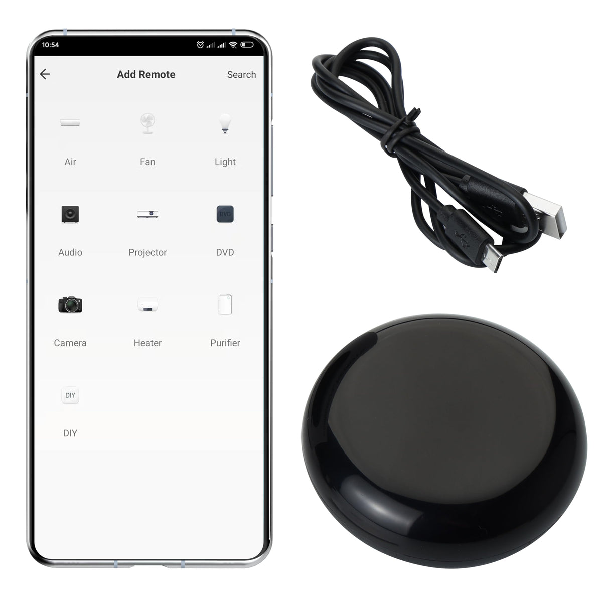 Ujv 2022 Wifi All In One Control Hub,Remote Blaster,Universal Infrared Gateway,For Smart Life/Tuya Smart Ufo Shape Remoter For T