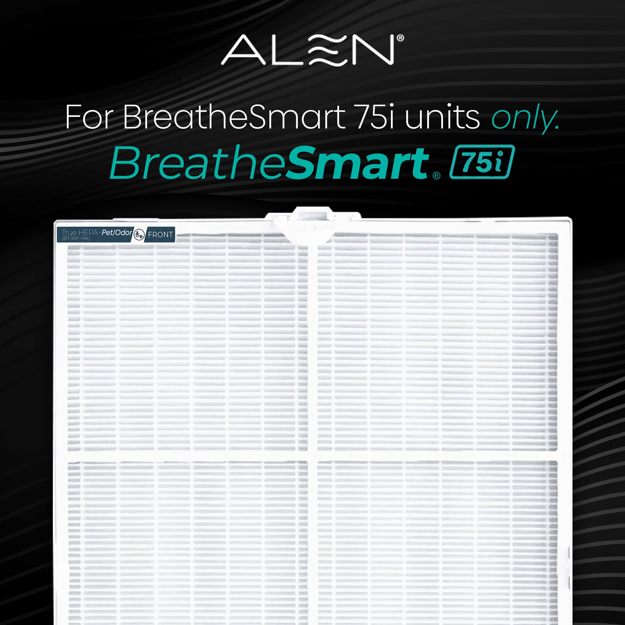 Alen Air Filter B7 Odor Replacement True Hepa Filter For Breathesmart 75I Air Purifier   Captures Allergens & Mold + Pet Dander