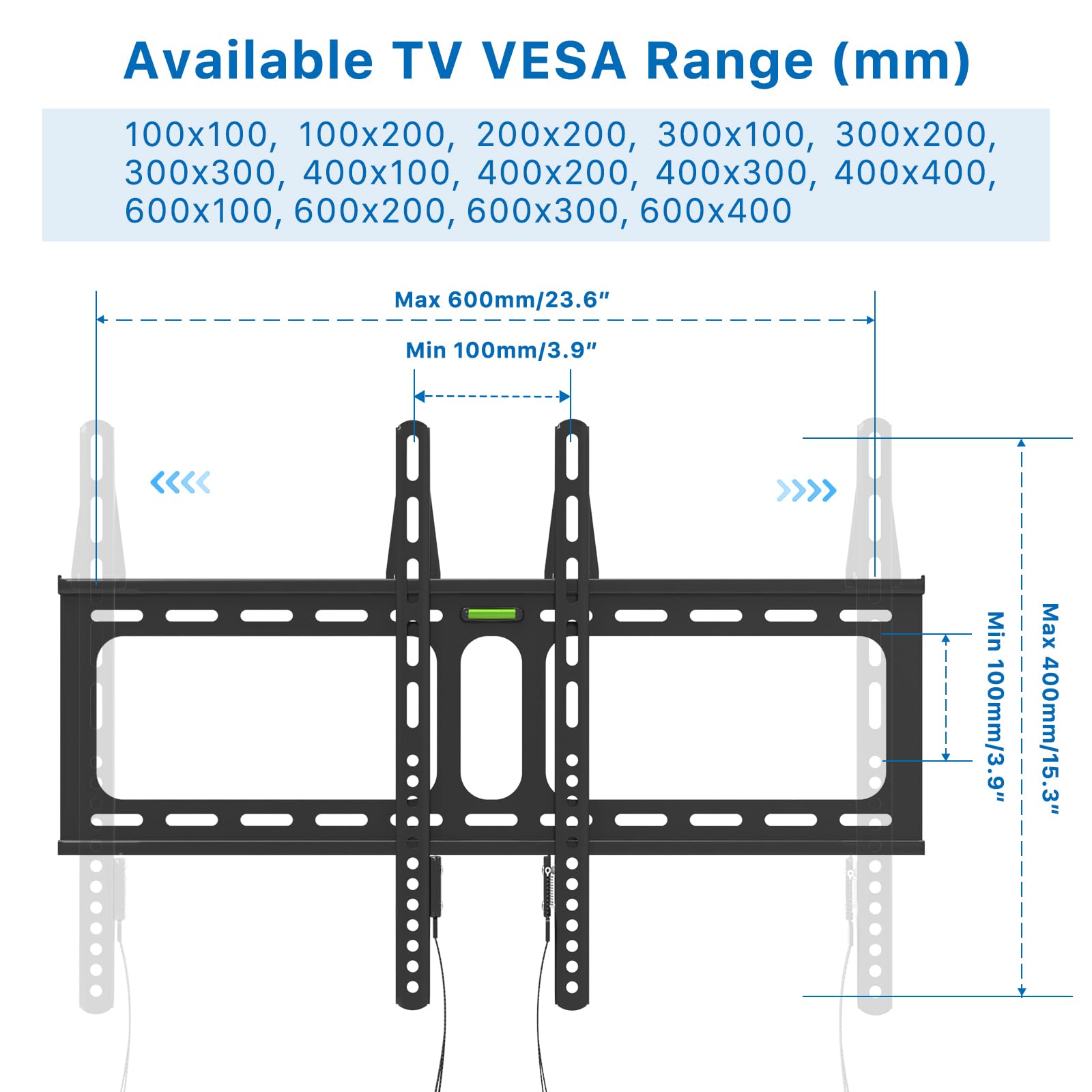 Ultra Slim Fixed Tv Wall Mount, 0.63'' Low Profile Tv Mount Bracket For Most 32 70'' Led/Lcd/Plasma Flat Screen Tvs, Fits Up To
