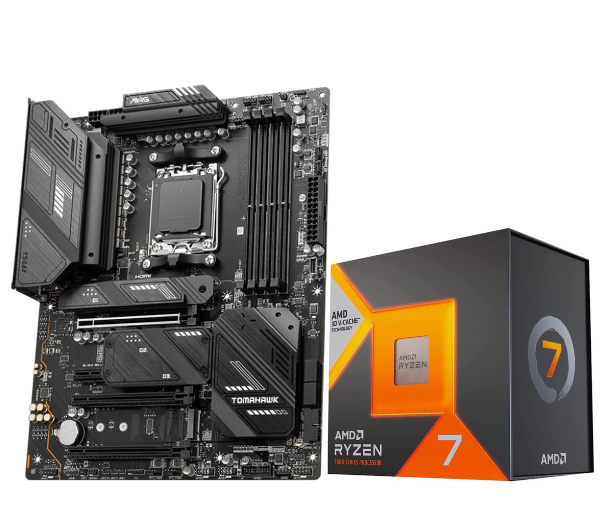Amd Ryzen 7 7800X3D Cpu Processor Bundle With Msi Mag X670E Tomahawk Wifi Gaming Motherboard (Am5, Ddr5, Pcie 5.0, Usb 3.2 Gen 2