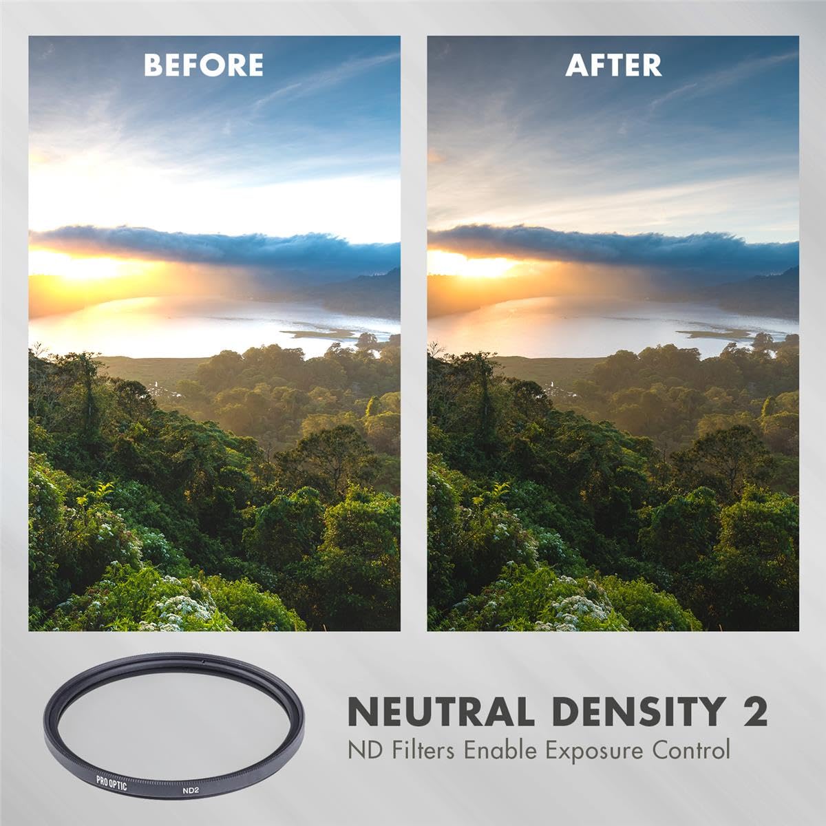 Prooptic 40.5Mm Digital Essentials Filter Kit, With Ultra Violet (Uv), Circular Polarizer And Neutral Density 2 (Nd2) Filters, W