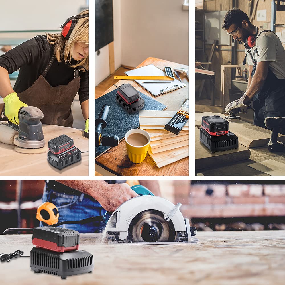 V20 Battery Fast Charger Cmcb104, Waxpar Cmcb104 Battery Charger Compatible With Craftsman V20 Lithium Battery Cmcb204 Cmcb202 C