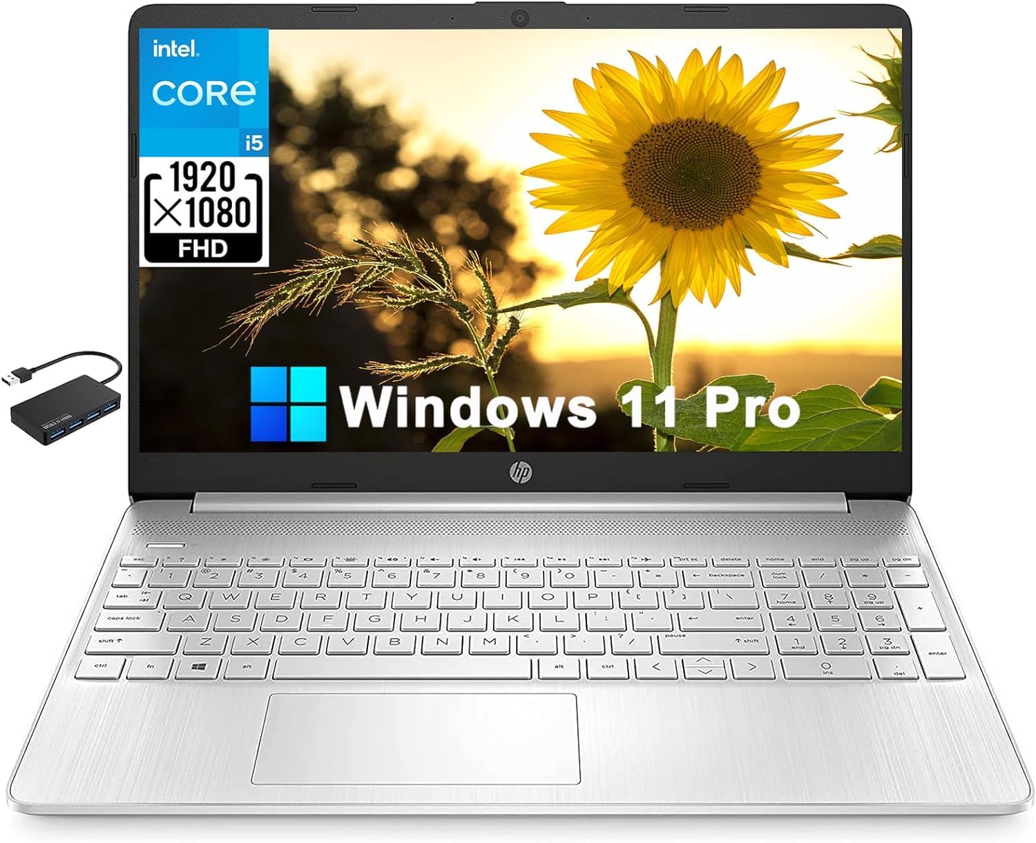 HP [Windows 11 Pro Business Laptop Computer, 15 15.6 FHD IPS Display, Intel Core i5-1135G7, 16GB DDR4 RAM, 1TB PCIe SSD, Intel I