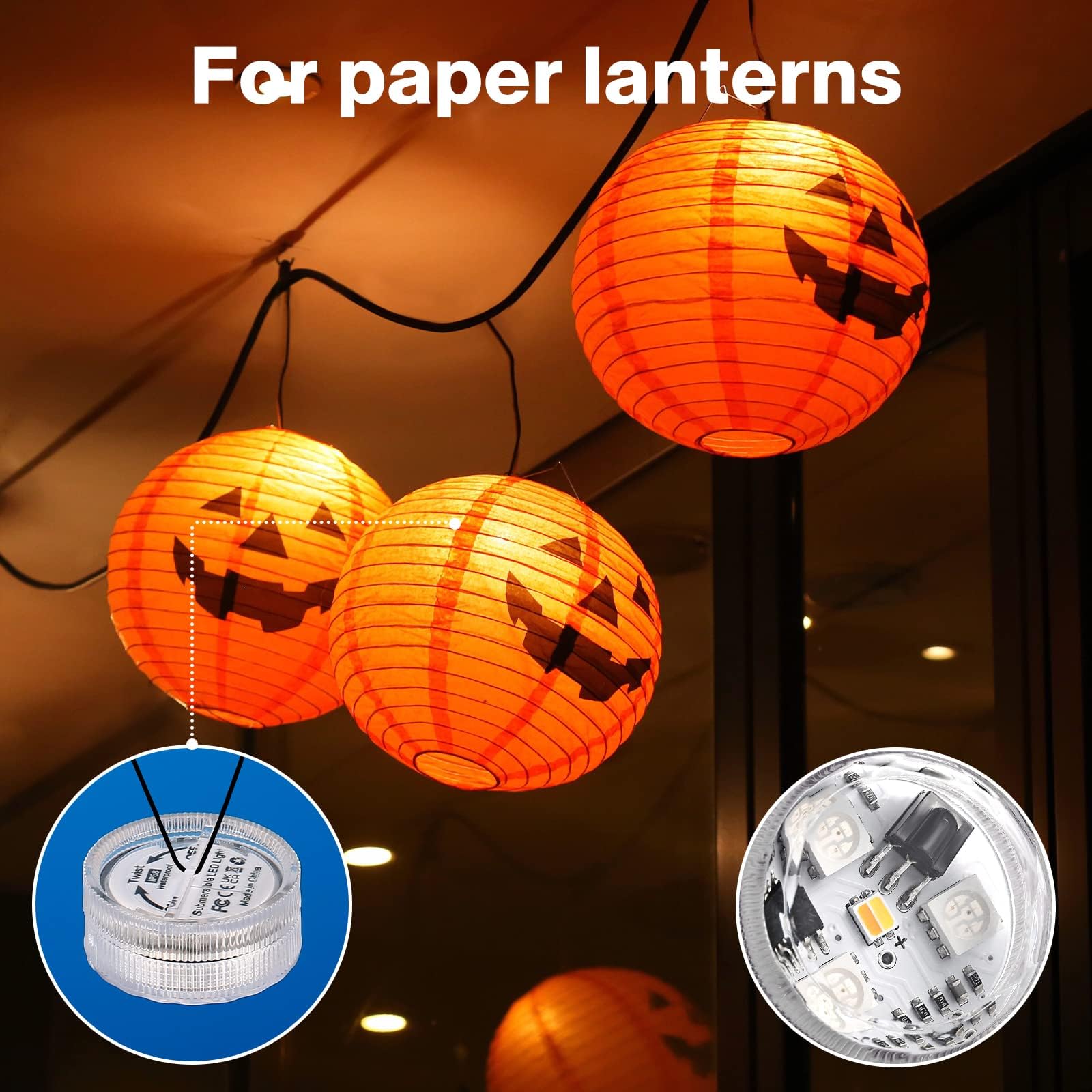 Mini Submersible Led Lights, Waterproof Led Tea Lights Candle With Remote Battery Operated,Rgb Color Changing For Vase Home Part