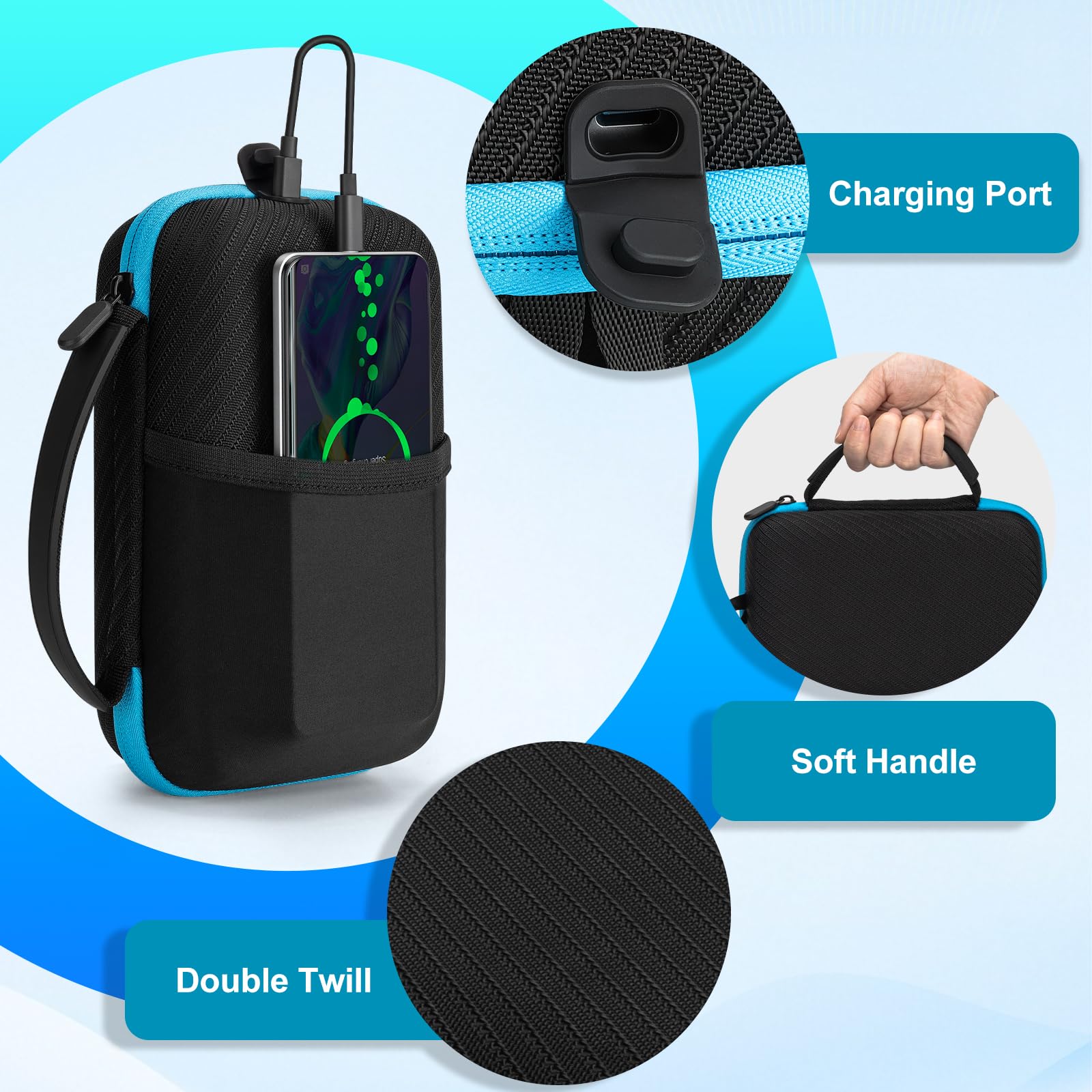 Case For Anker Prime Power Bank 27,650Mah 3-Port 250W, Portable Box With Usb Charging Port And Front Pocket For Travel Work, Bat