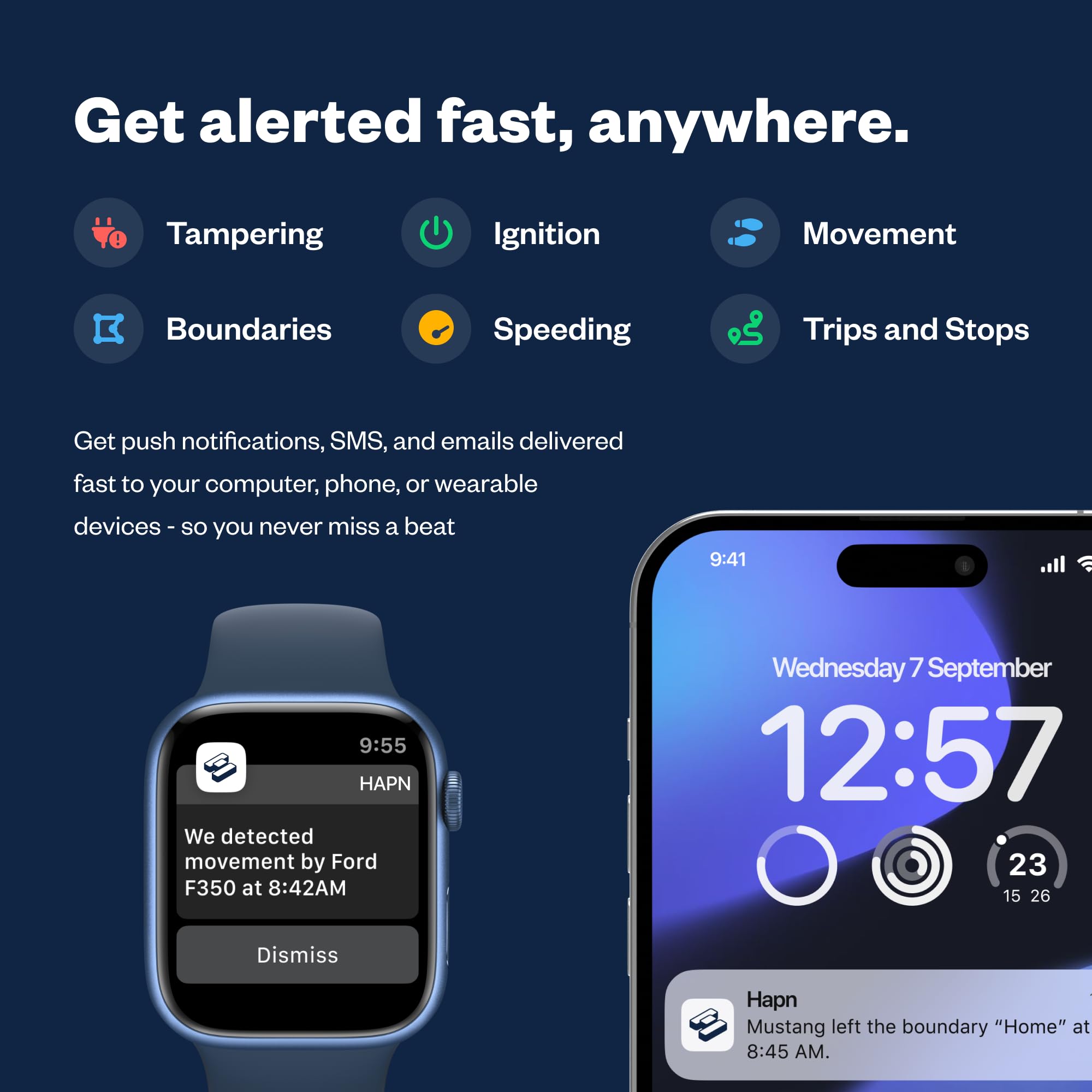 Spytec Anti-Theft GPS Tracker - Real-Time Updates, Ignition Alerts, Worldwide Tracking, Low Cost Plan, Black - Perfect for Personal & Work Cars