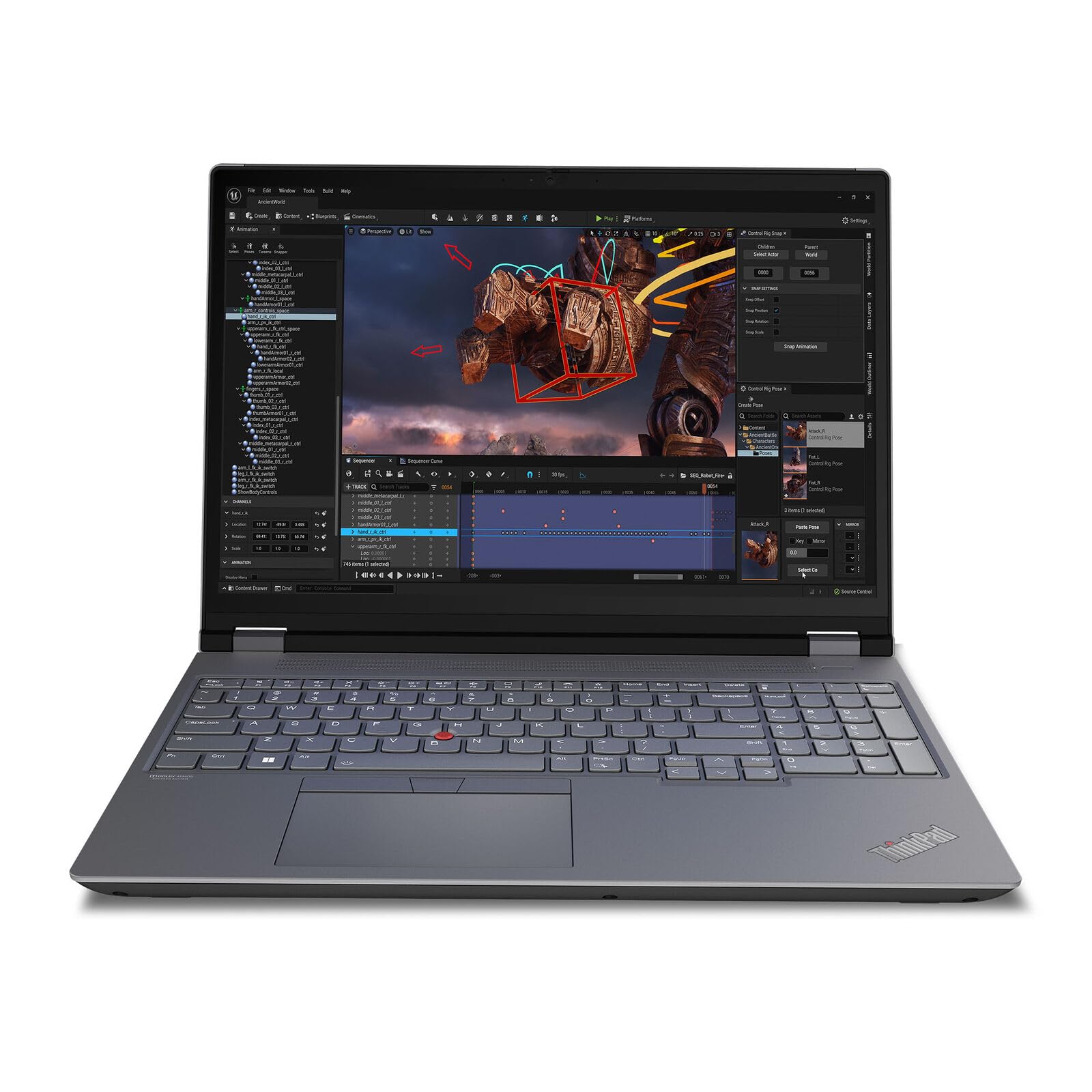Lenovo ThinkPad P16 Gen 2 Intel Core i7-14700HX, 20C, 16 WQUXGA (3840 x 2400), 800 nits, 60Hz, 32GB RAM DDR5, 1TB SSD, NVIDIA RT