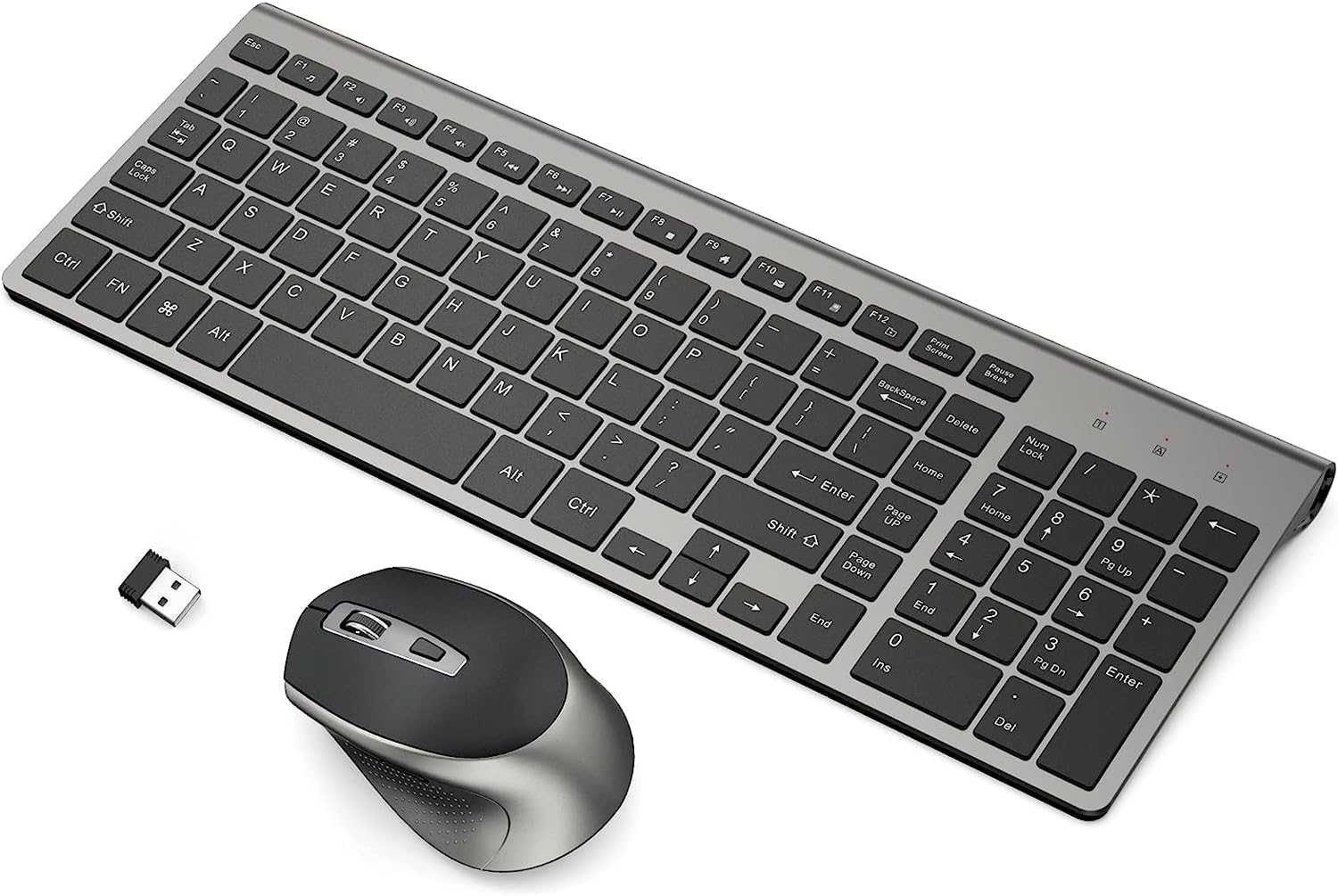 Wireless Keyboard Mouse Combo, J Joyaccess Cordless Keyboard And Mouse, 2.4G Ergonomic Computer Keyboard Mouse For Pc,Windows, C
