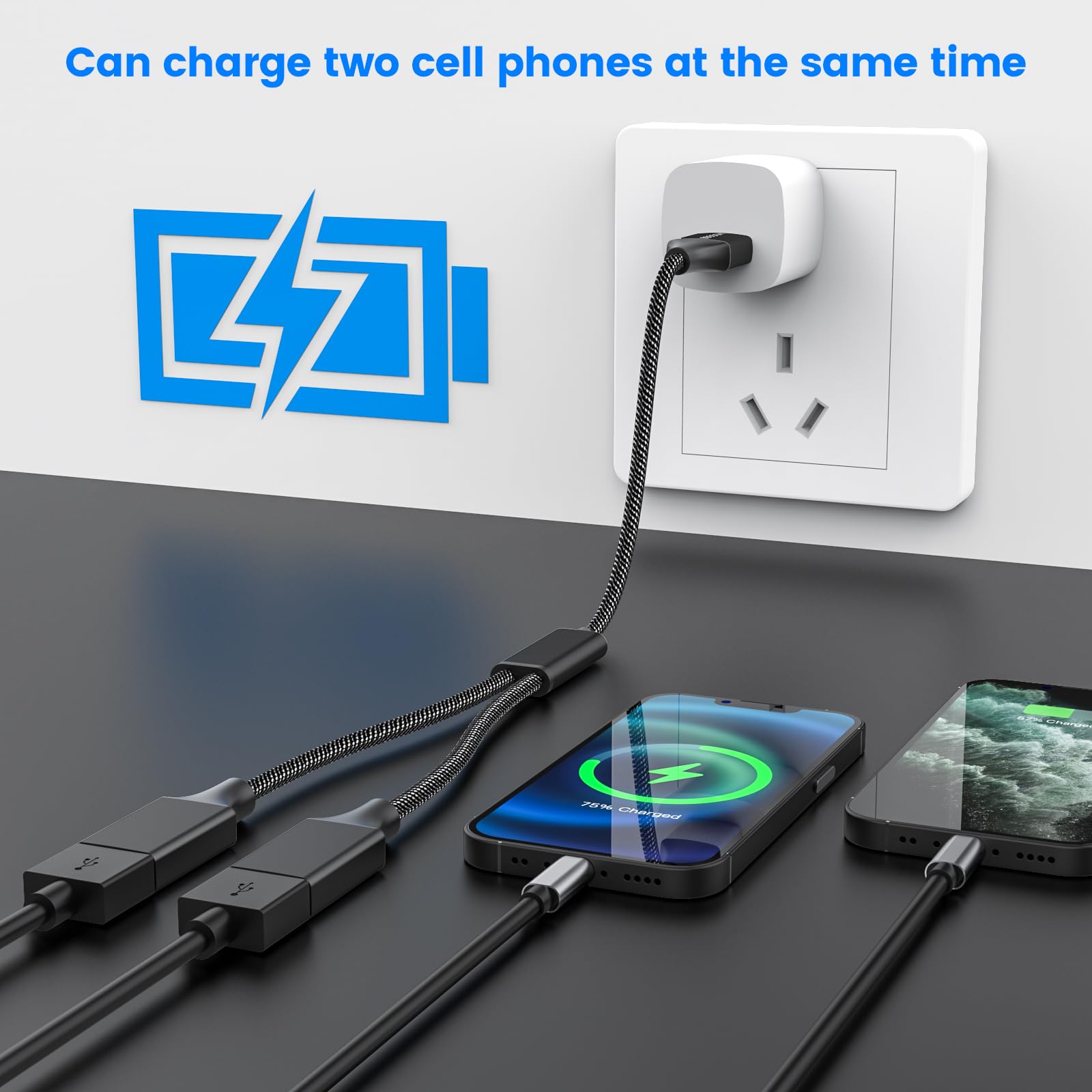 Mogood Usb 2.0 Adapter, Dual Usb Port Extender Hub For Laptop/Mac/Tesla Model 3 Charging/Data Transfer