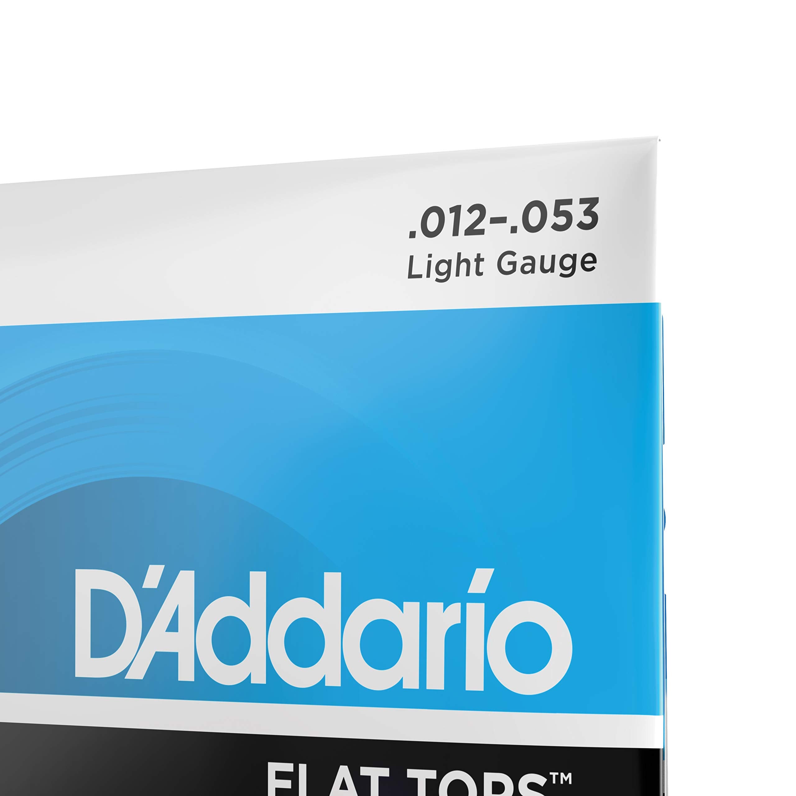 D'Addario Guitar Strings   Acoustic Guitar Strings   Flat Tops Phosphor Bronze   For 6 String Guitar   Warm, Semi Bright Tone